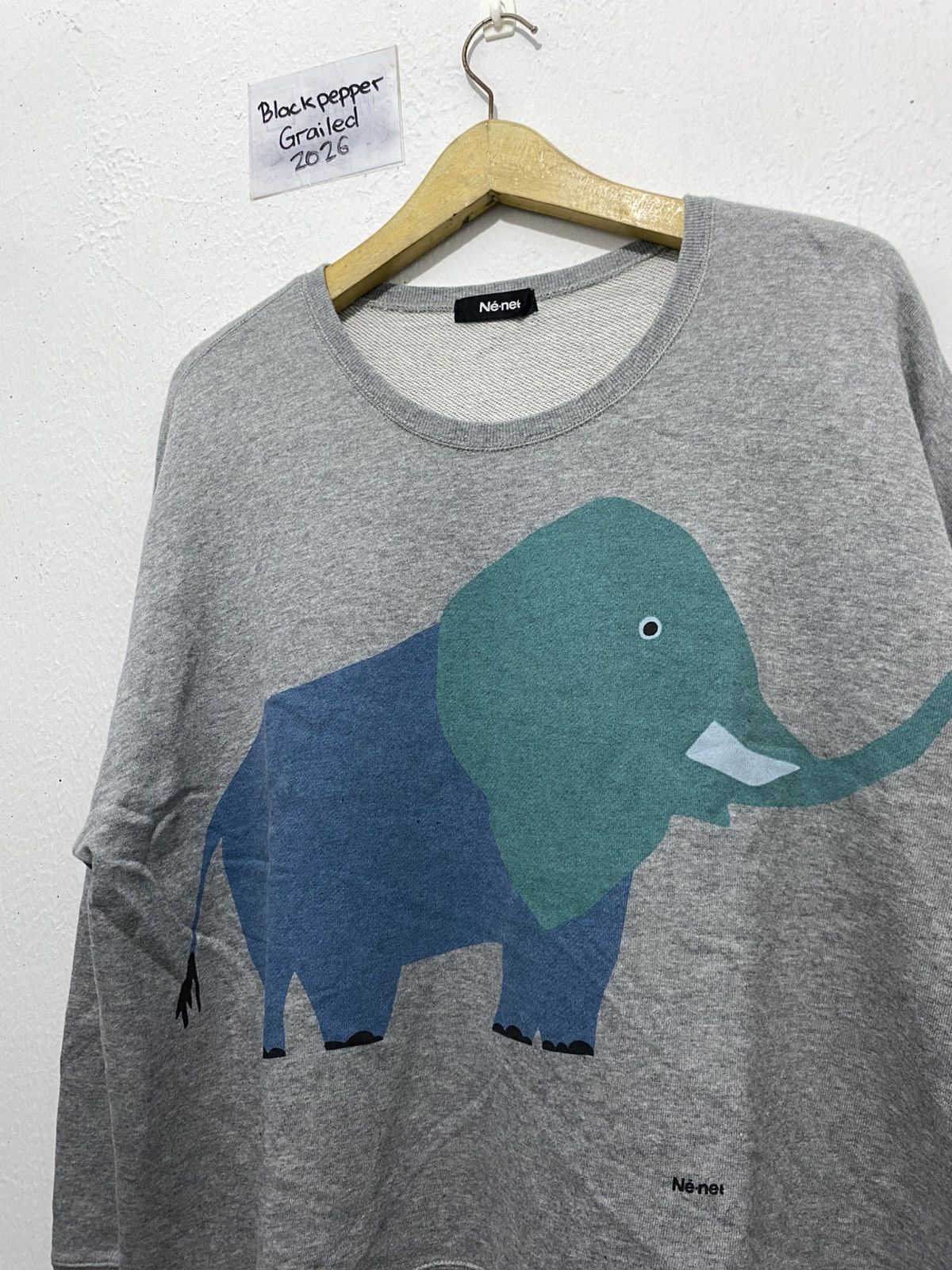 Ne-Net Ne-net By Issey Miyake Cute Elephant Sweatshirt Size US M / EU 48-50 / 2 - 2 Thumbnail