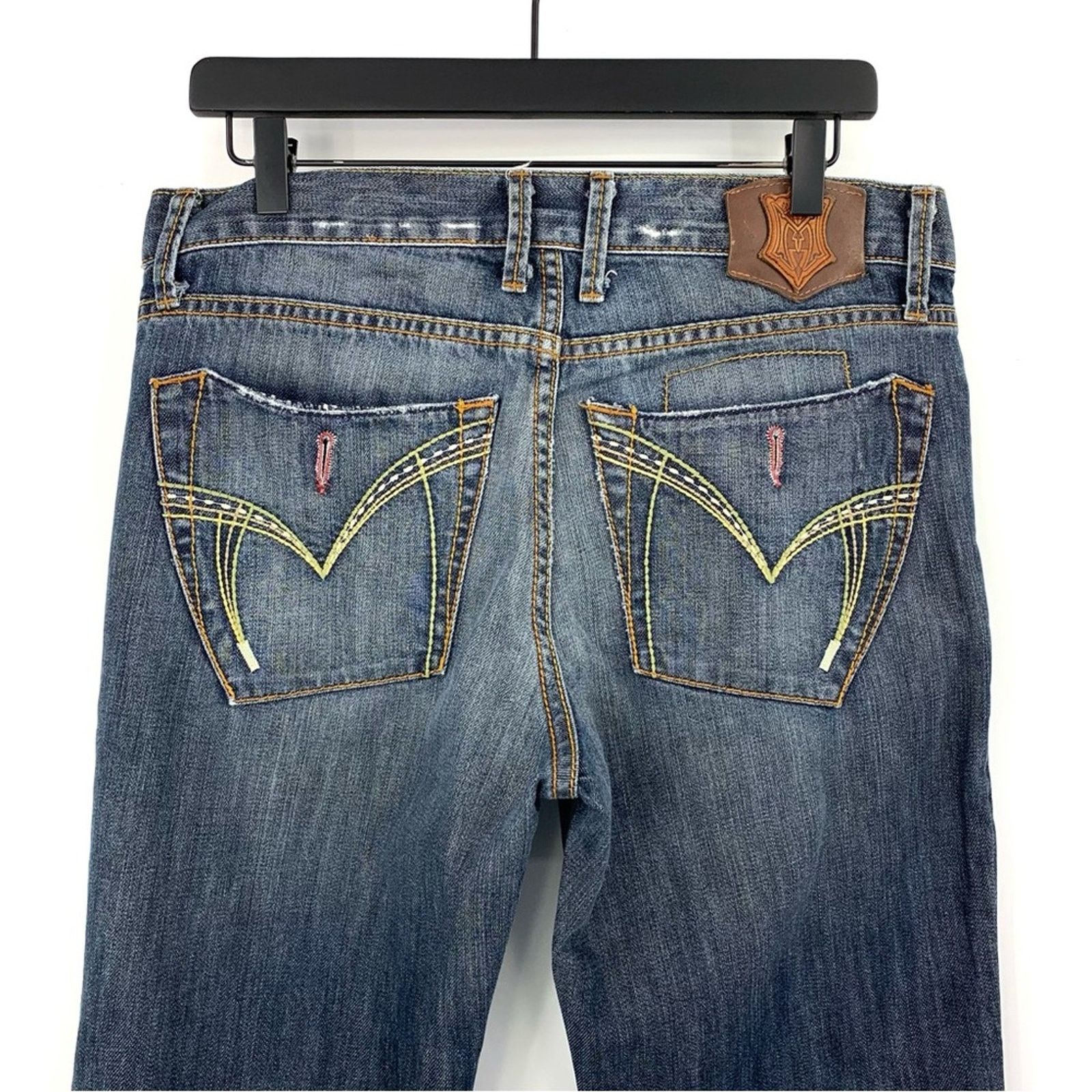 Monarchy MONARCHY Boot Cut Jeans Medium Blue Wash 34x31 Size US 34 / EU 50 - 8 Thumbnail