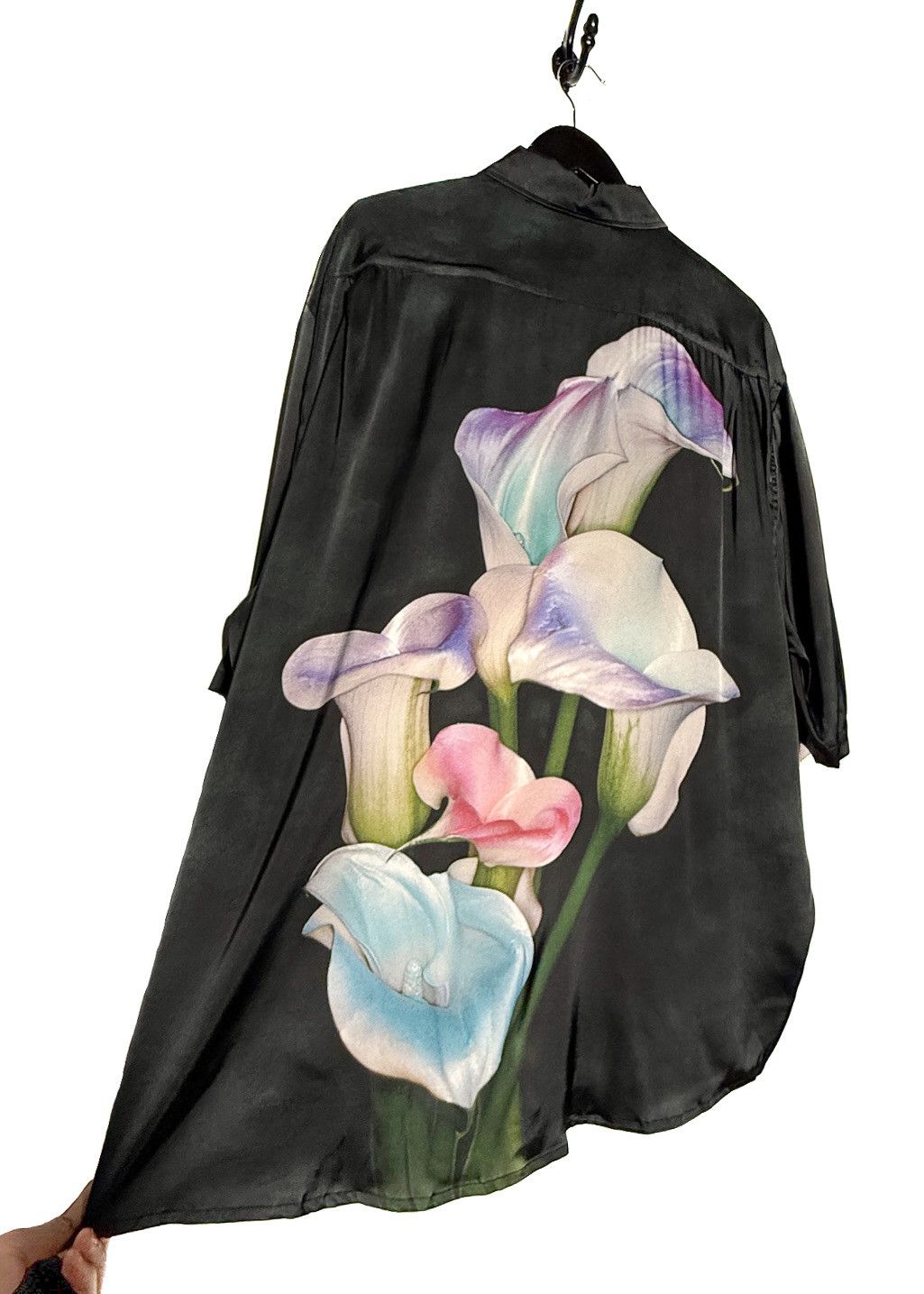 Acne Studios Acne Studios "Carlijn Jacobs" Black Floral Print Shirt Size US S / EU 44-46 / 1 - 4 Thumbnail