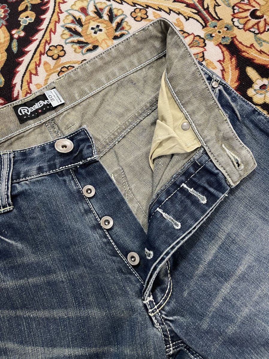 Vintage Vintage Real B Voice Poem Distressed Denim Jeans Size US 30 / EU 46 - 10 Thumbnail