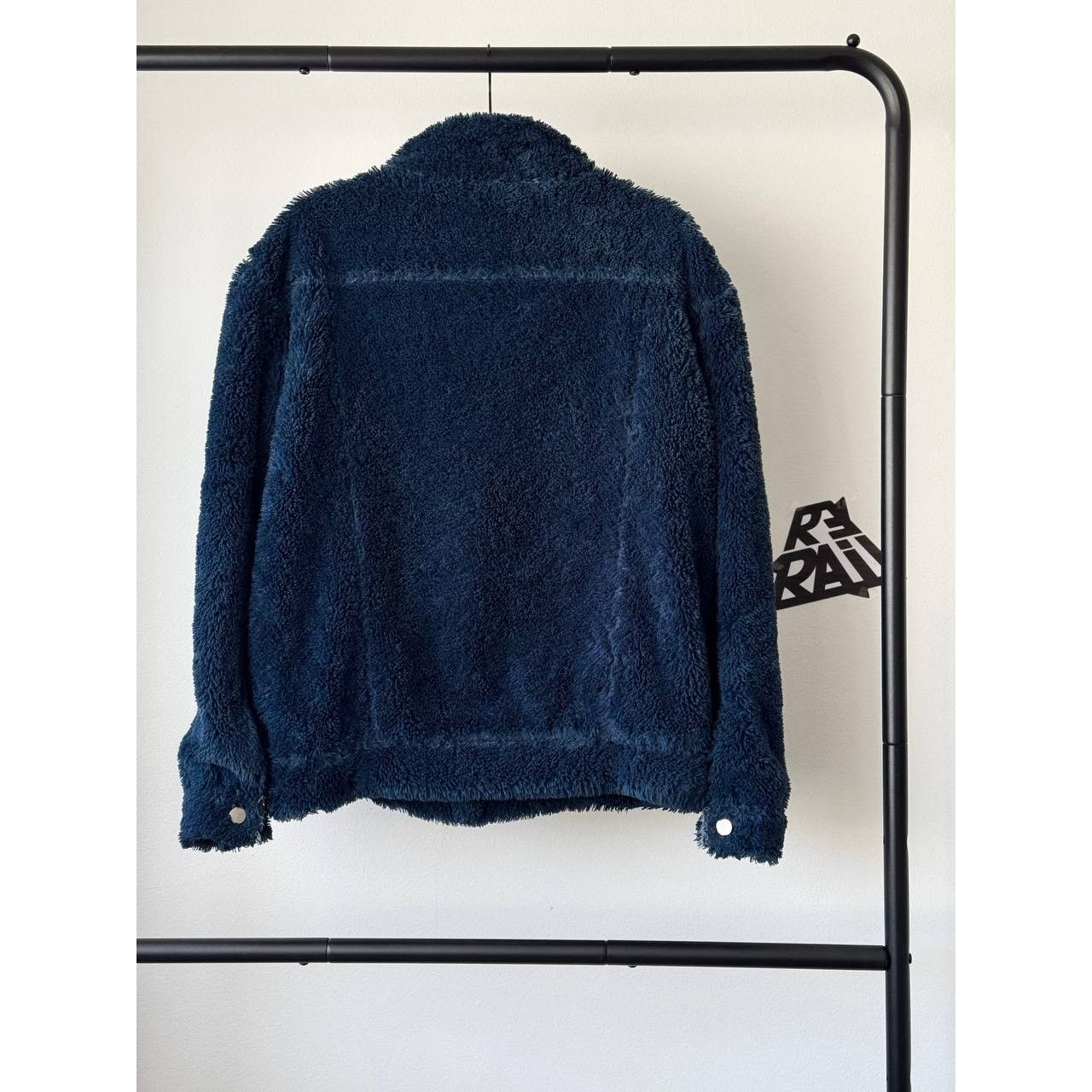 Rhude Rhude Faux Sherpa Trucker Navy Jacket Size US M / EU 48-50 / 2 - 2 Thumbnail