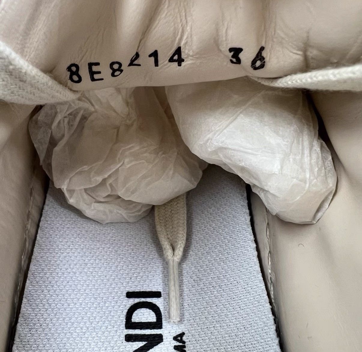 Fendi Fendi Force Beige & White Retro Sneakers J41 Size US 6 / IT 36 - 6 Thumbnail