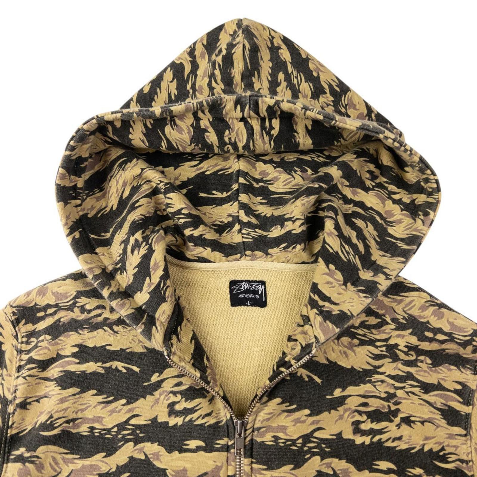 Stussy Vintage Stussy Pattern Zip Up Hoodie Size M Size US M / EU 48-50 / 2 - 3 Thumbnail