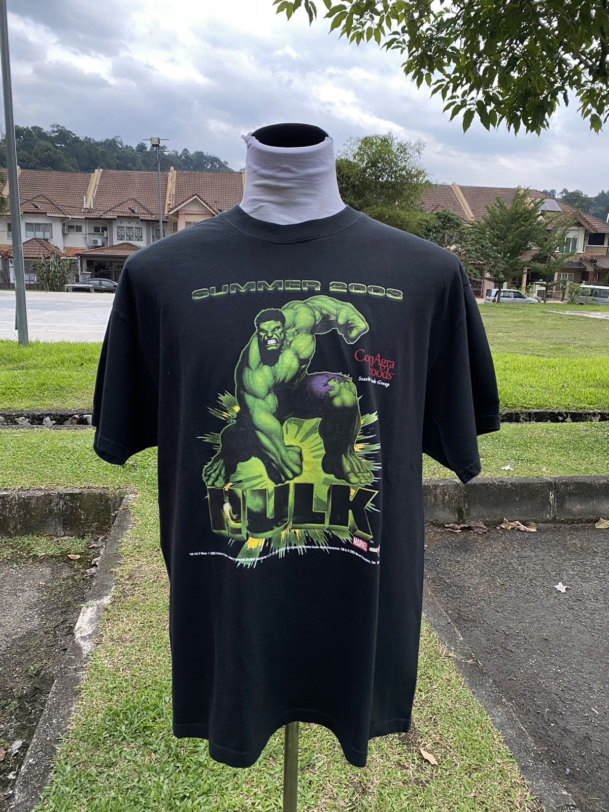 Marvel Comics Last Drop!! Vintage Hulk Movie 2003 Rare Tshirt Size US XL / EU 56 / 4 - 2 Thumbnail