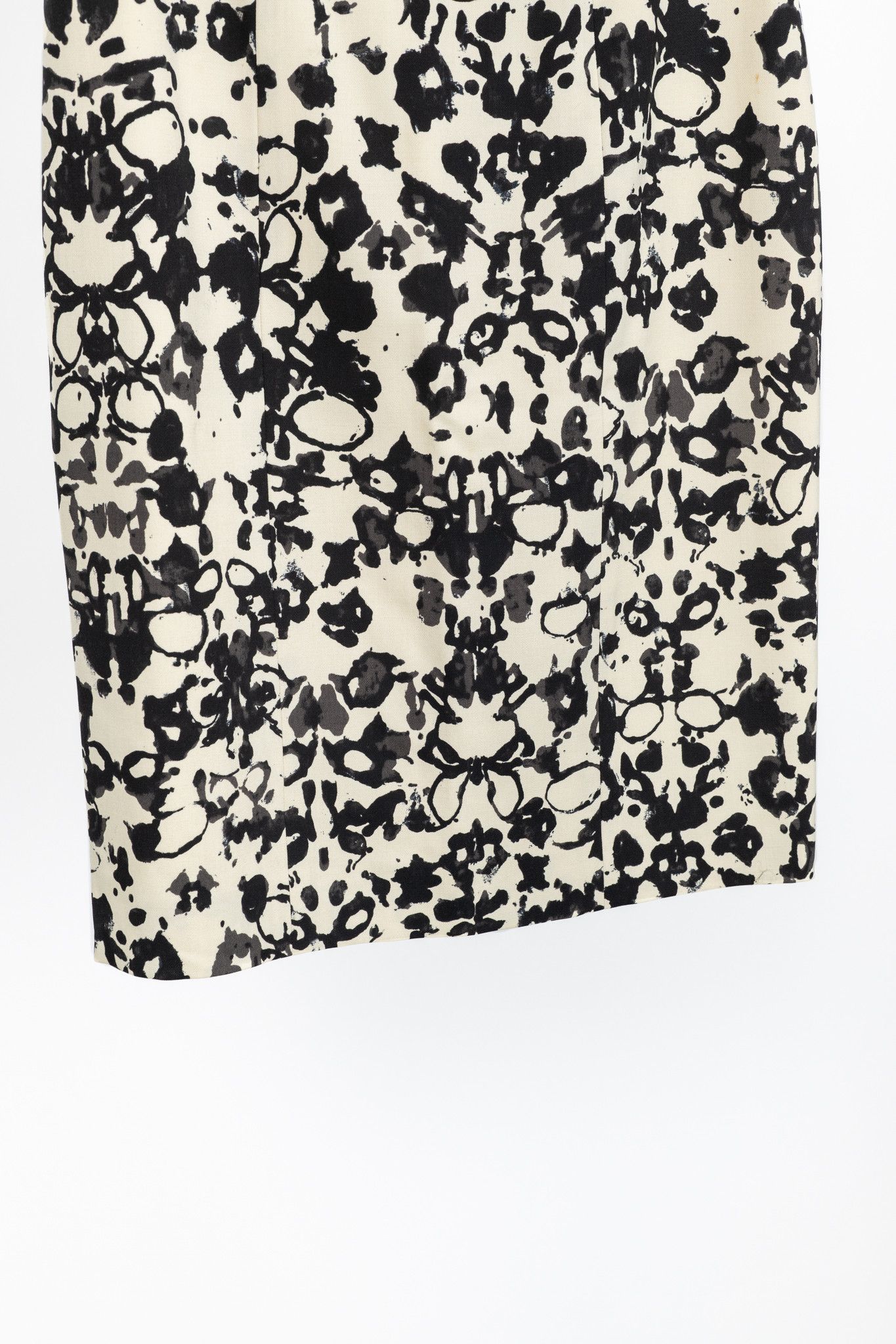 Yves Saint Laurent Yves Saint Laurent PF/08 Abstract Wool Pencil Skirt Size 28" / US 6 / IT 42 - 5 Thumbnail