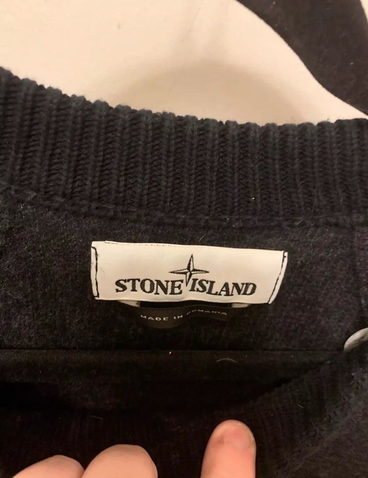 Stone Island Stone Island Wool Sweater Size M Gray and Black Size US M / EU 48-50 / 2 - 5 Thumbnail
