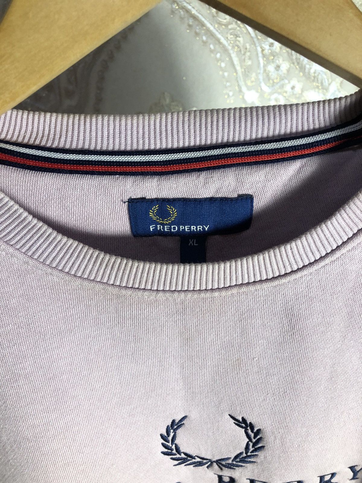 Fred Perry × Vintage VERY RARE FRED PERRY BIG LOGO CASUAL SWEATSHIRT DESIGNER 90s Size US XL / EU 56 / 4 - 4 Thumbnail