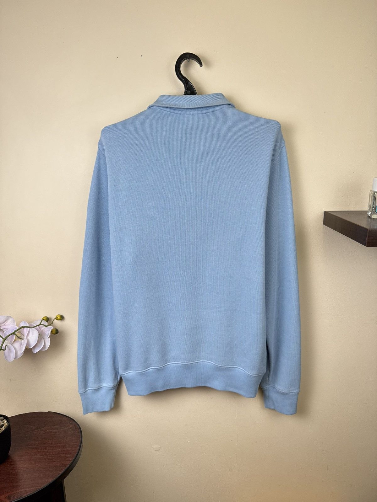 Lacoste Lacoste Sweater Men 1/4 Zip Blue Knit L Sweatshirt Luxury Size US L / EU 52-54 / 3 - 7 Thumbnail