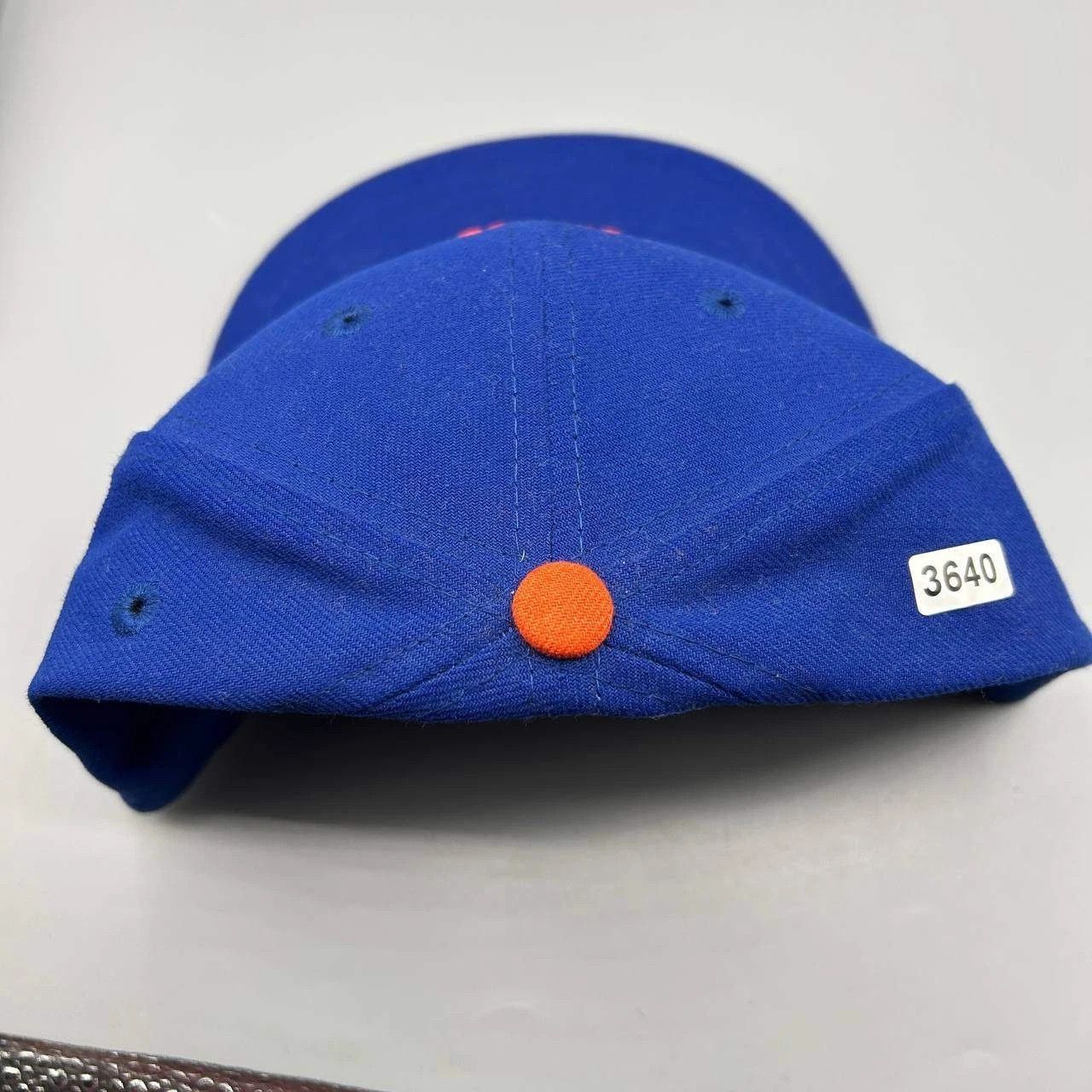 New Era New York Mets Hat Men 7 1/2 Blue Black Embroidered Fitted Size ONE SIZE - 7 Thumbnail