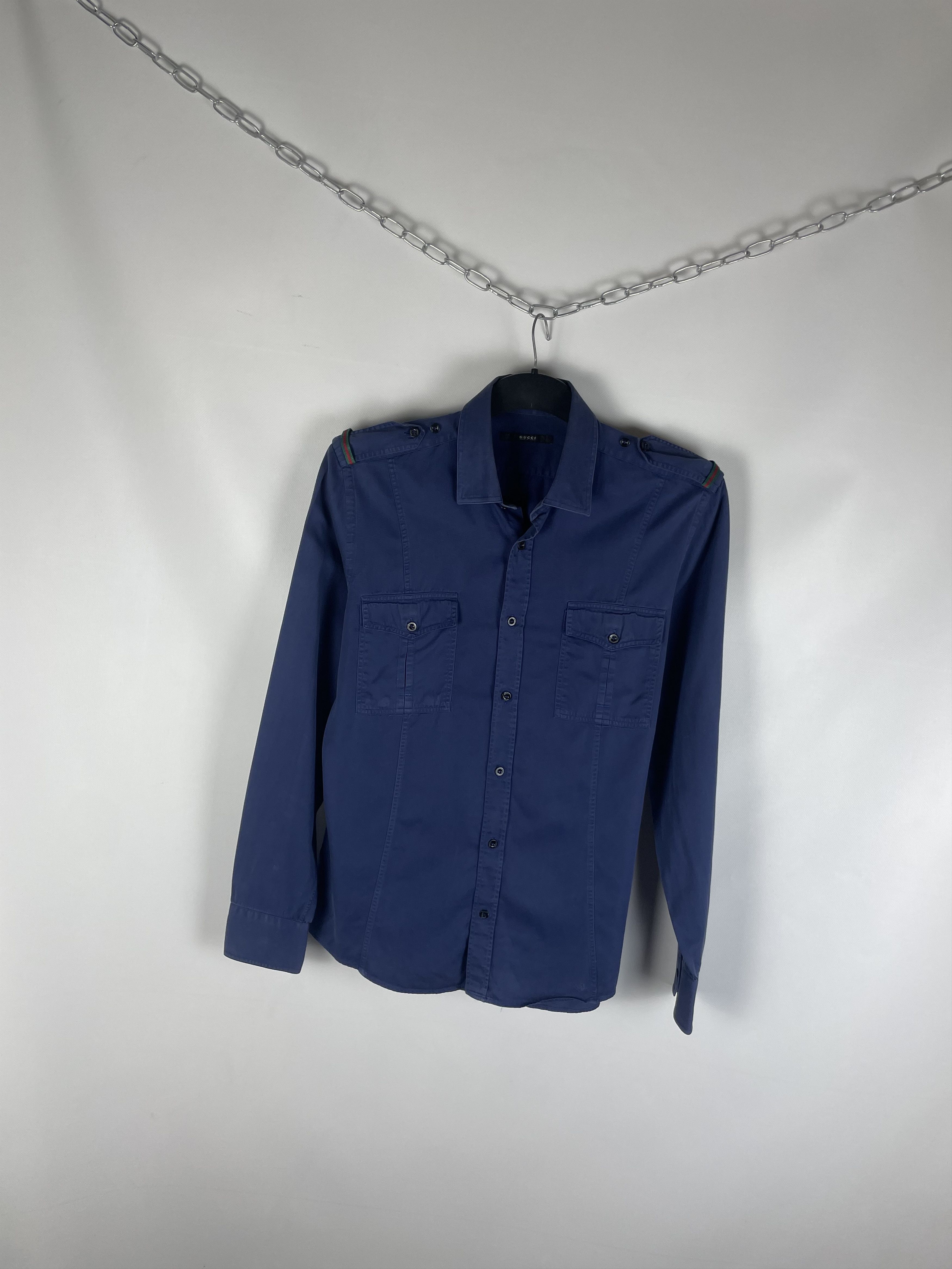 Gucci GUCCI Shirt Button Up Long Sleeve Tom Ford Era Size US M / EU 48-50 / 2 - 2 Thumbnail