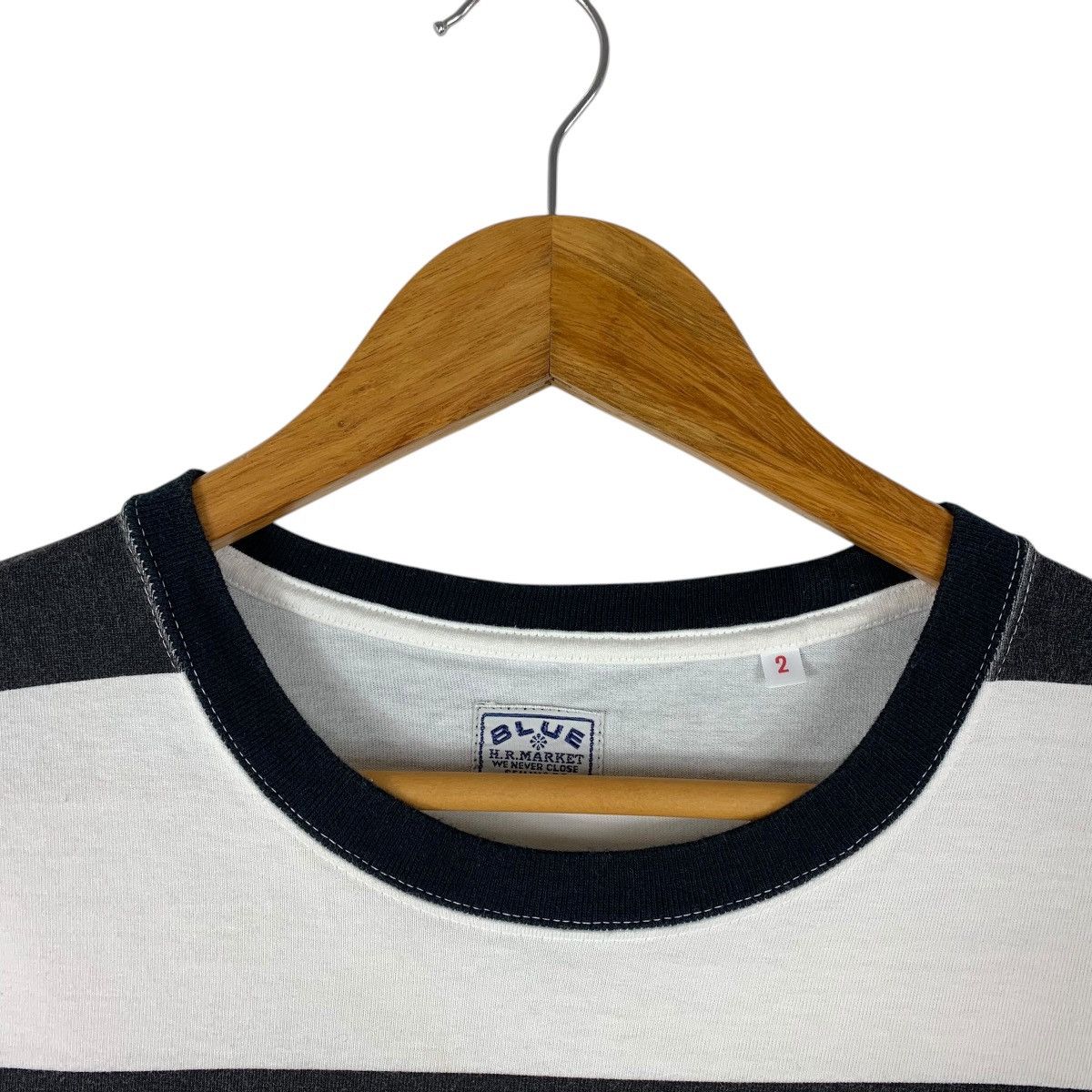HOLLYWOOD RANCH MARKET × Japanese Brand BLUE BY HR MARKET stripe pocket tee Size US L / EU 52-54 / 3 - 8 Thumbnail