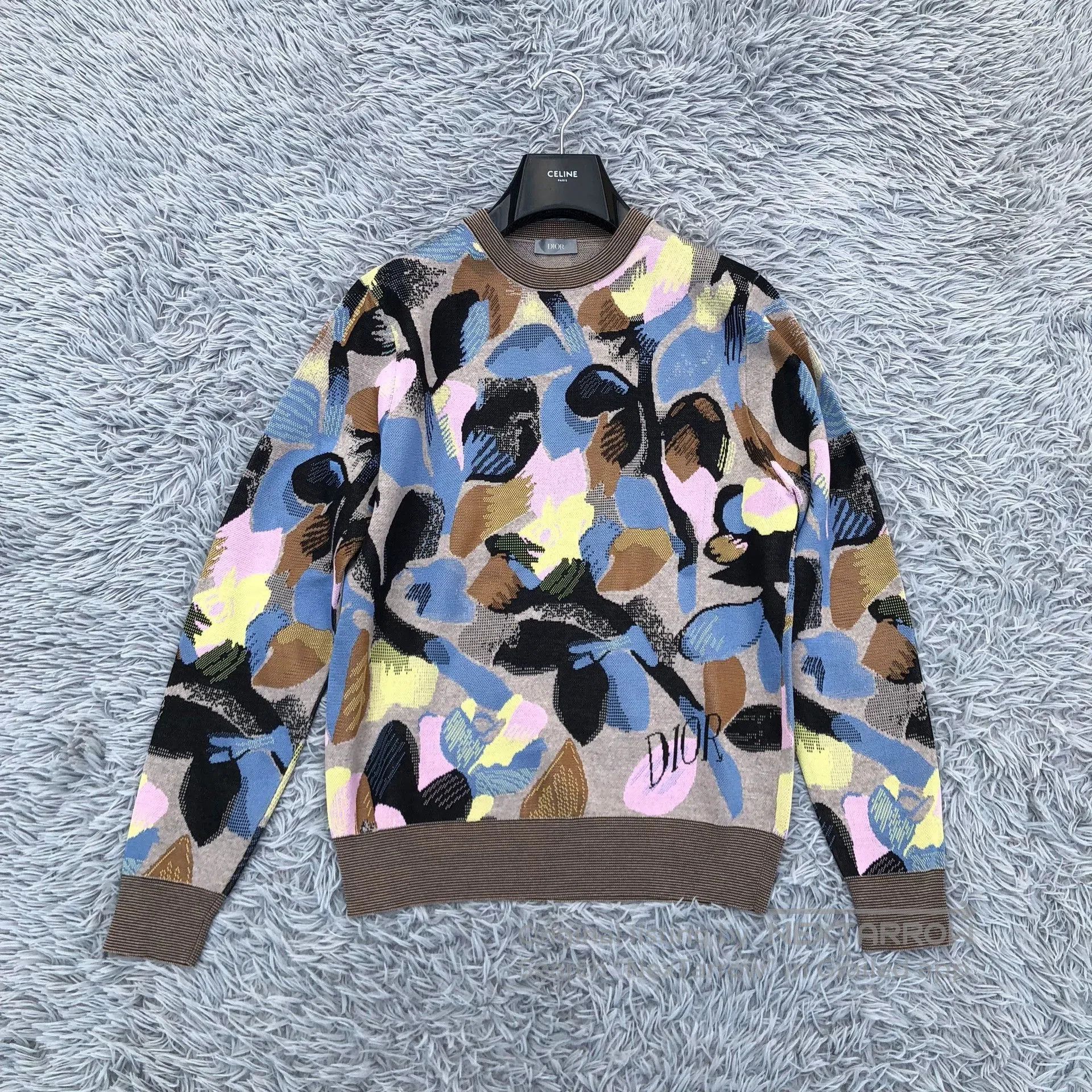 Dior Dior Floral Graffiti Knit Sweater. Size US M / EU 48-50 / 2 - 1 Thumbnail