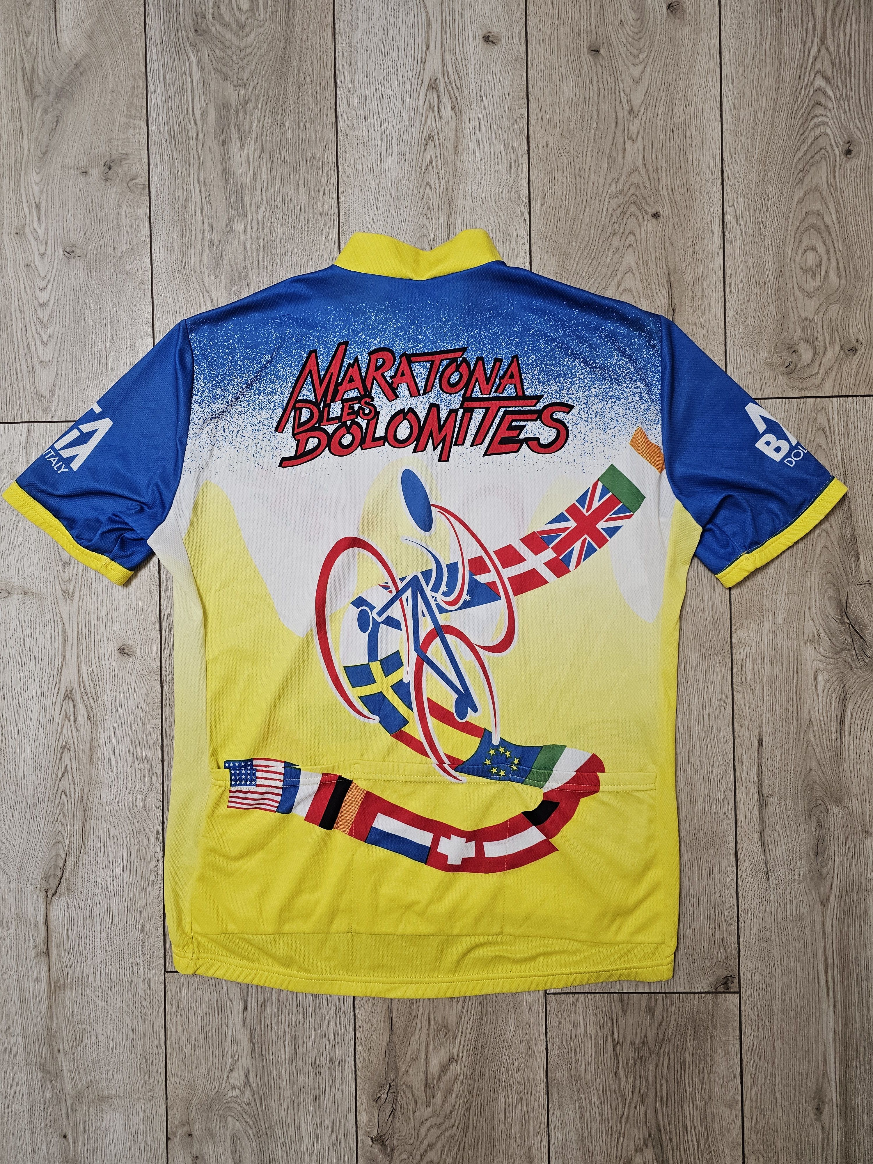 All Sport × Vintage BIEMME CYCLING JERSEY VINTAGE 90s MARATONA DLES DOLOMITES Size US XL / EU 56 / 4 - 2 Thumbnail