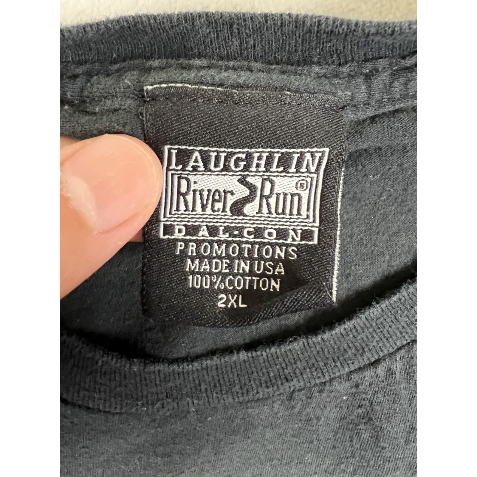 Vintage Laughlin River Run T-Shirt Mens 2XL Black 2014 32nd Annual Skeleton Biker Shirt Size US XXL / EU 58 / 5 - 5 Thumbnail