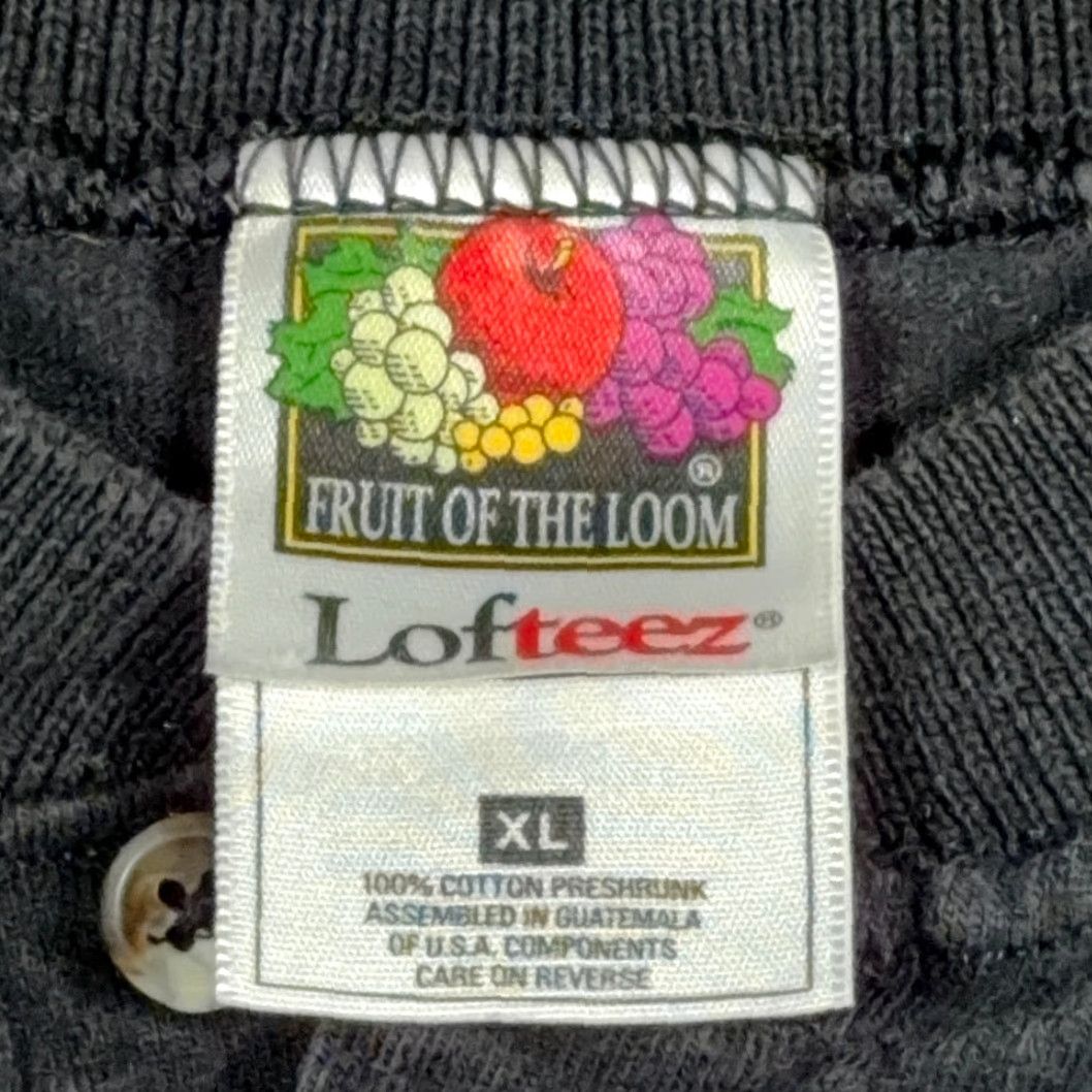 Fruit Of The Loom VINTAGE Nike Shirt Adult XL Black Henley Motorcycle Eagle 90s Shirt Mens Size US XL / EU 56 / 4 - 5 Thumbnail