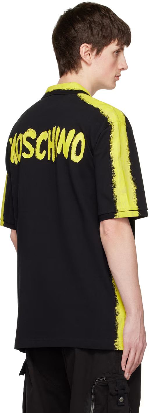 Moschino o1y0225 Logo Polo Shirt in Black/Yellow Size US M / EU 48-50 / 2 - 3 Thumbnail