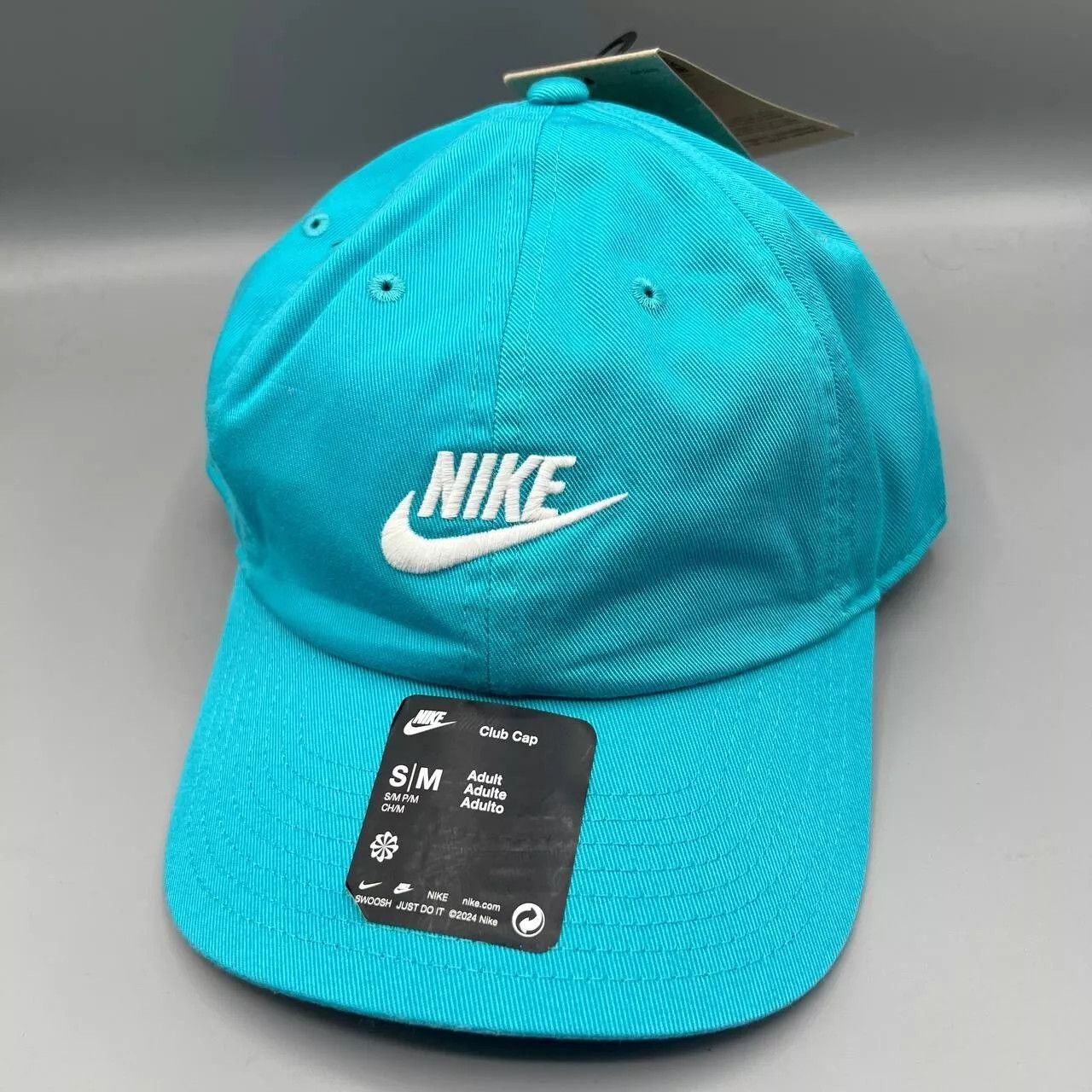 Nike Nike Swoosh Hat Men Small-Medium Blue Strap Back Cap New S-M Size ONE SIZE - 1 Thumbnail
