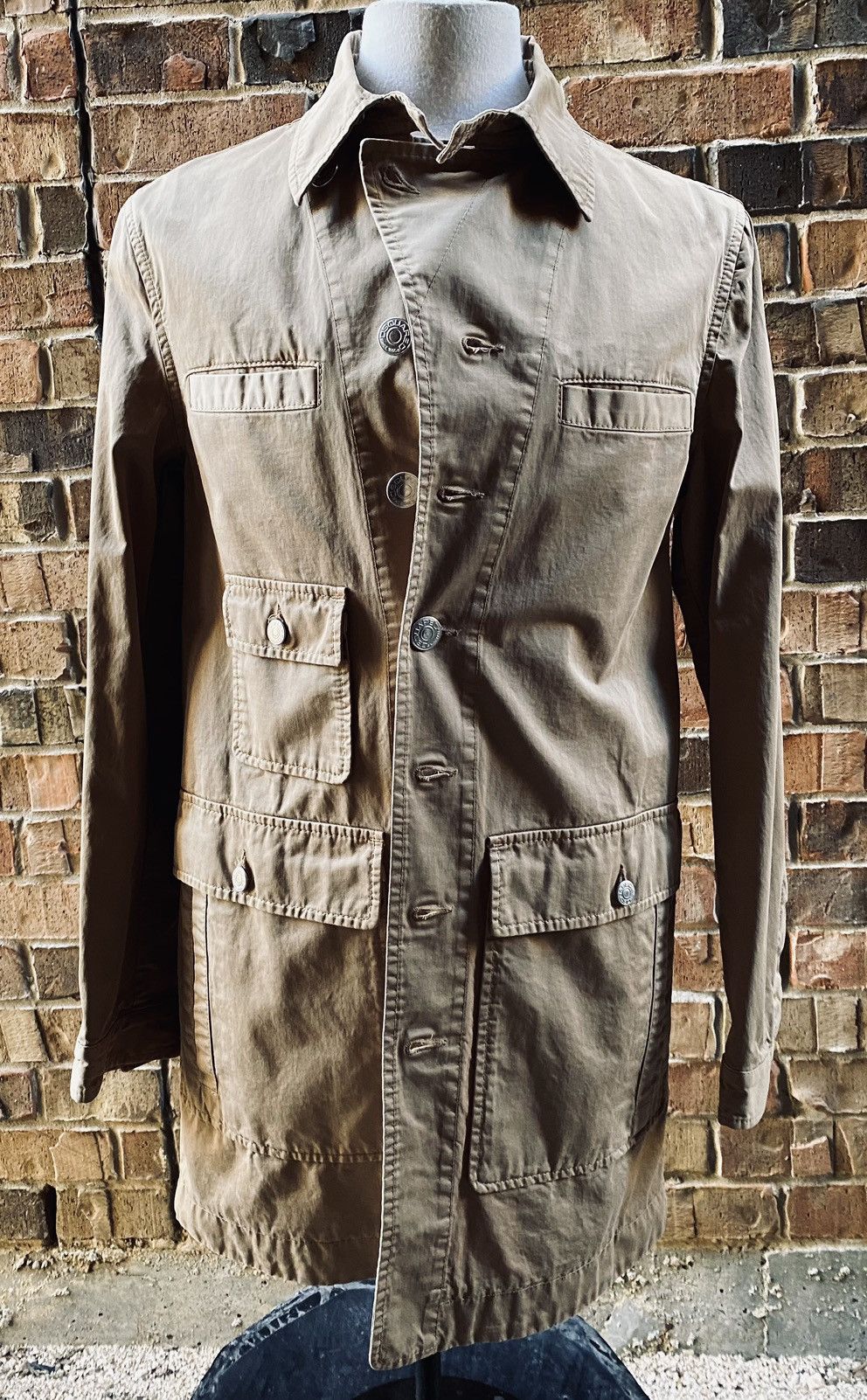 Dsquared2 DSQ2 🇮🇹 Brown Cotton Twill Safari Leisure jacket 48 NWOT Size US M / EU 48-50 / 2 - 11 Thumbnail