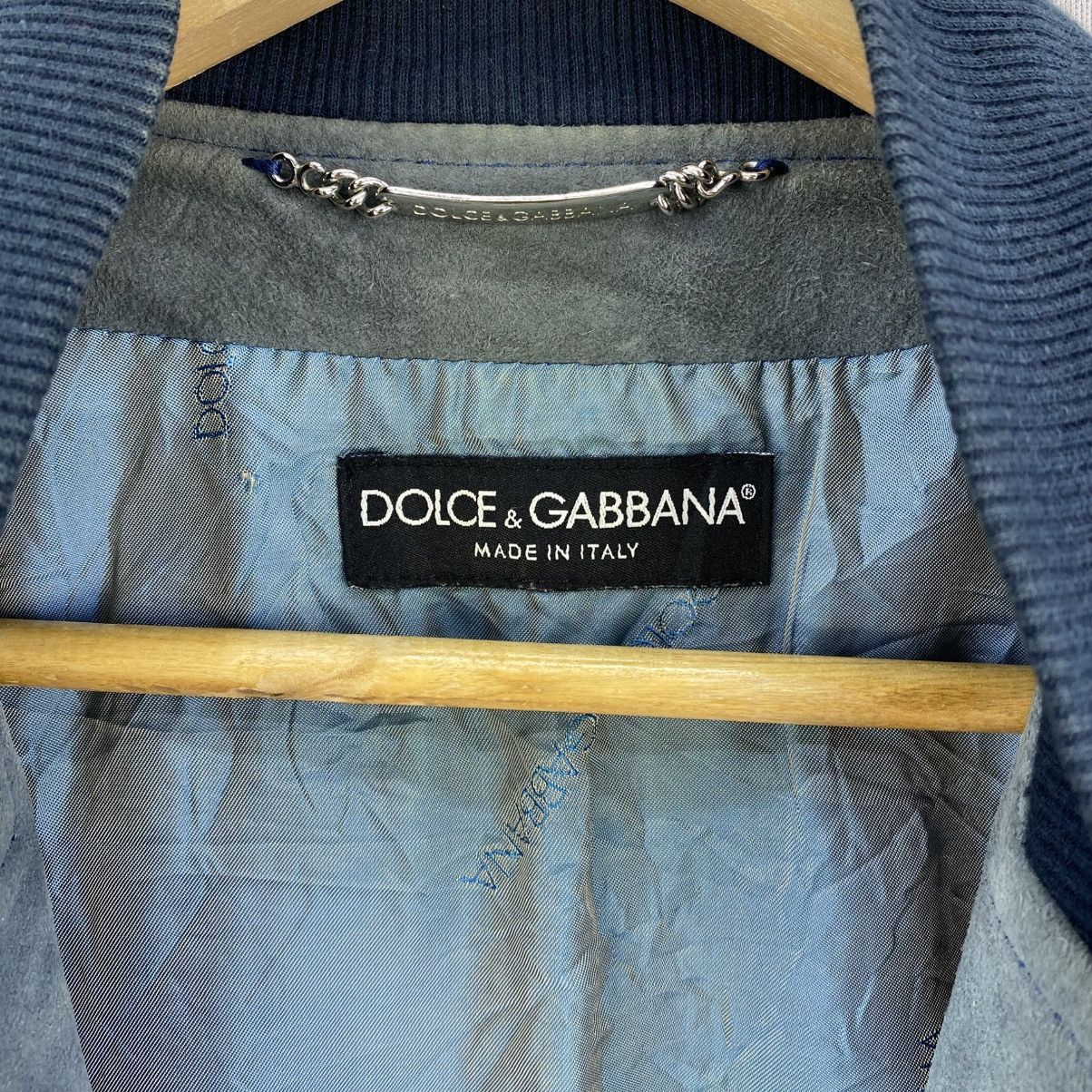 Dolce & Gabbana Vintage 00’s Dolce & Gabbana Suede Leather Bomber Jacket Size US S / EU 44-46 / 1 - 11 Thumbnail