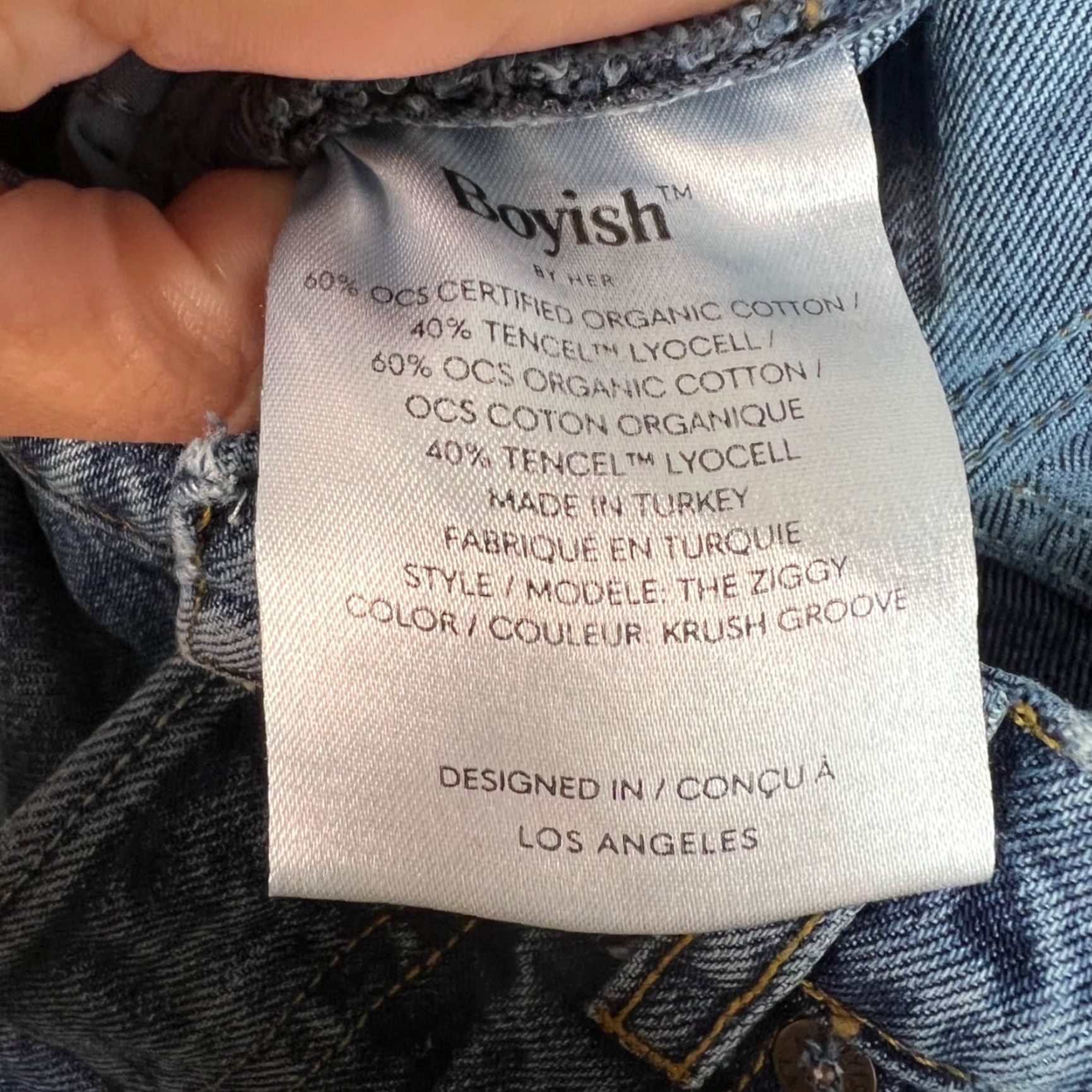 Boyish Boyish Womens Size 25 High-Waisted Straight Leg Jeans Blue Organic Cotton Blend Denim 5-Pocket Womens Measurements 32 In Inseam Vintage No Jacket? Size 42" / US 20 - 5 Thumbnail