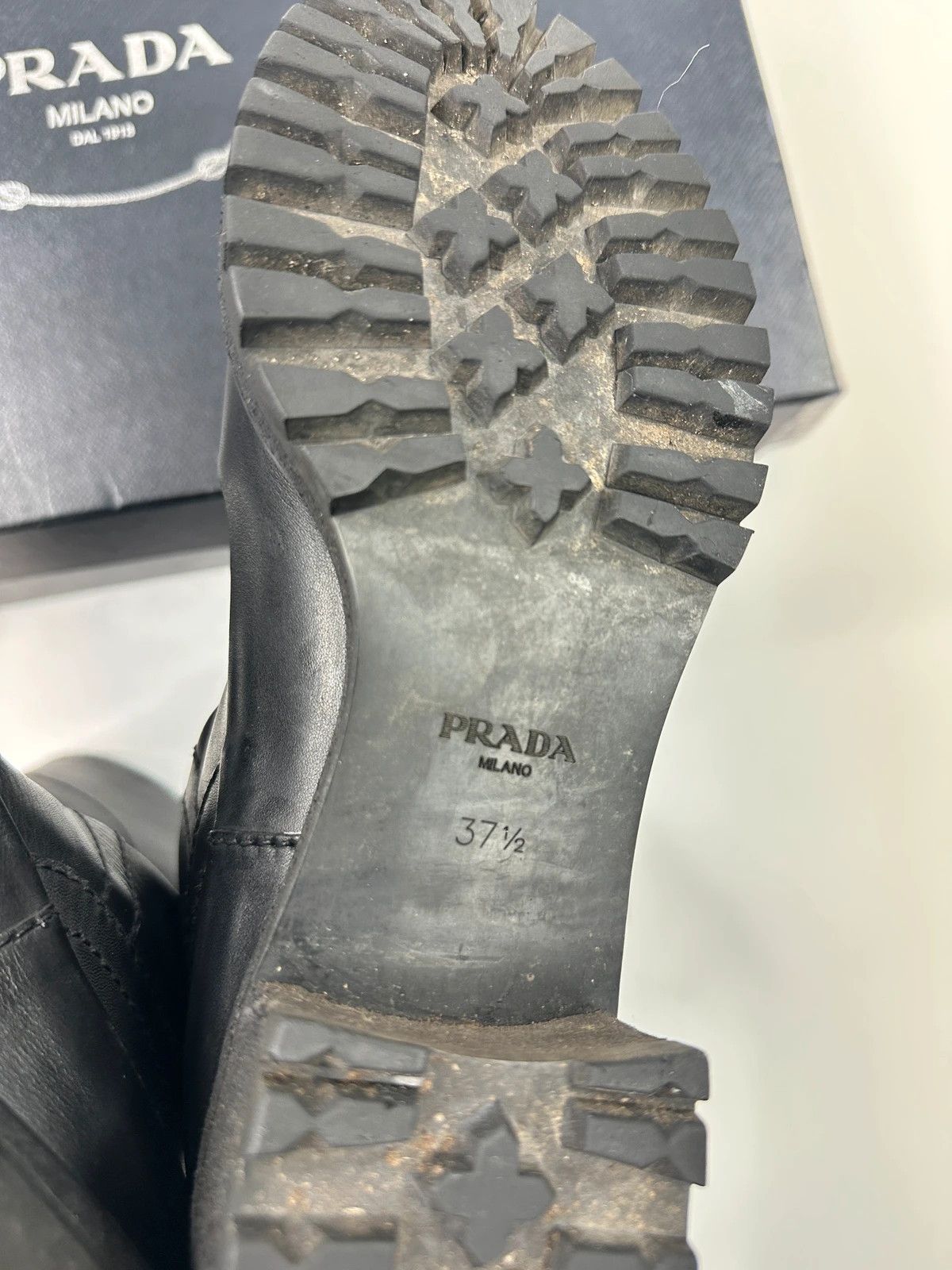 Prada Prada Milano FW2009 Black Leather Garter Strap Boots Size US 6.5 / IT 36.5 - 13 Thumbnail