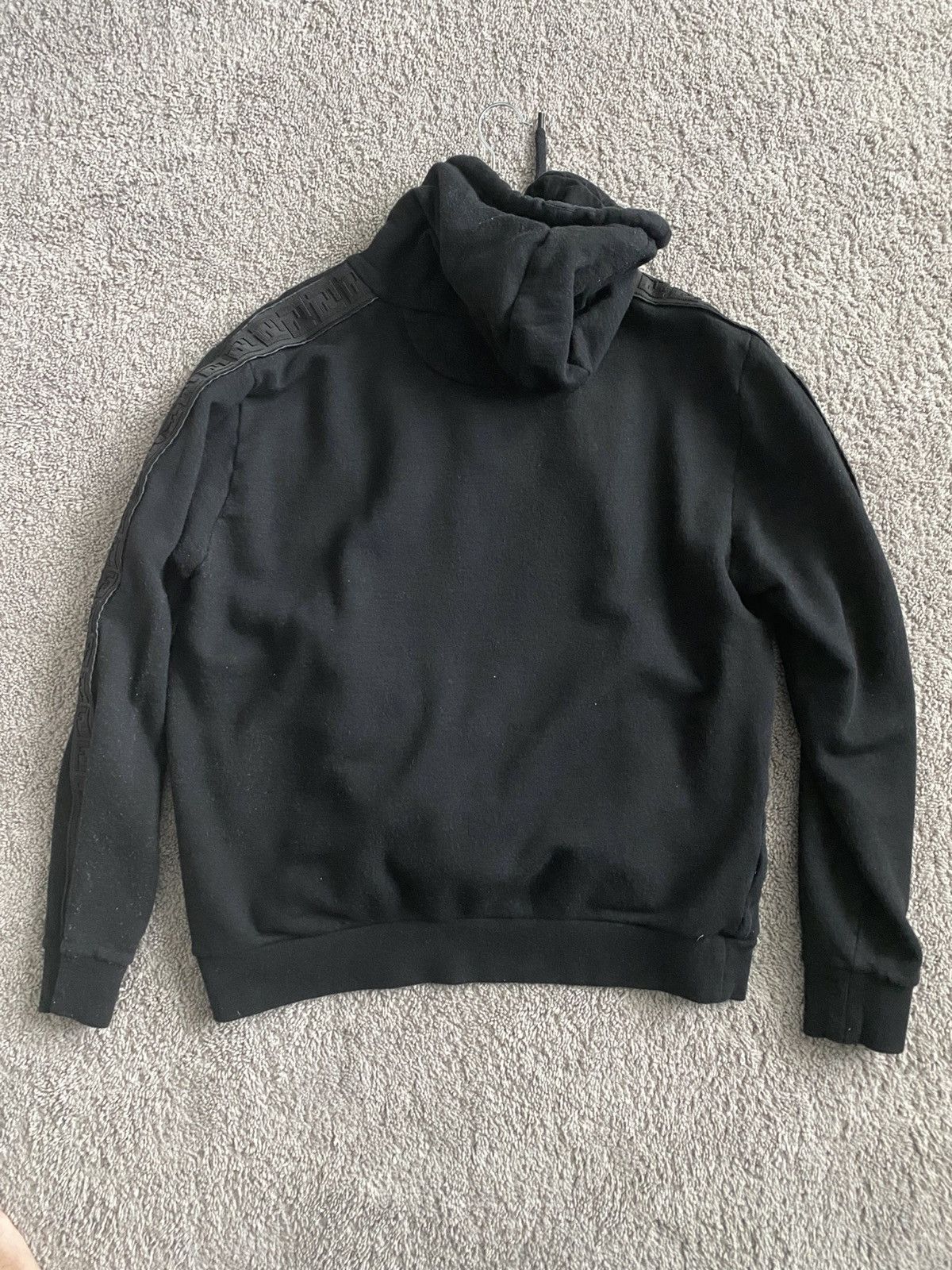 Fendi Fendi Black FF Logo Crew Neck hoodie Black Size US XXL / EU 58 / 5 - 2 Thumbnail