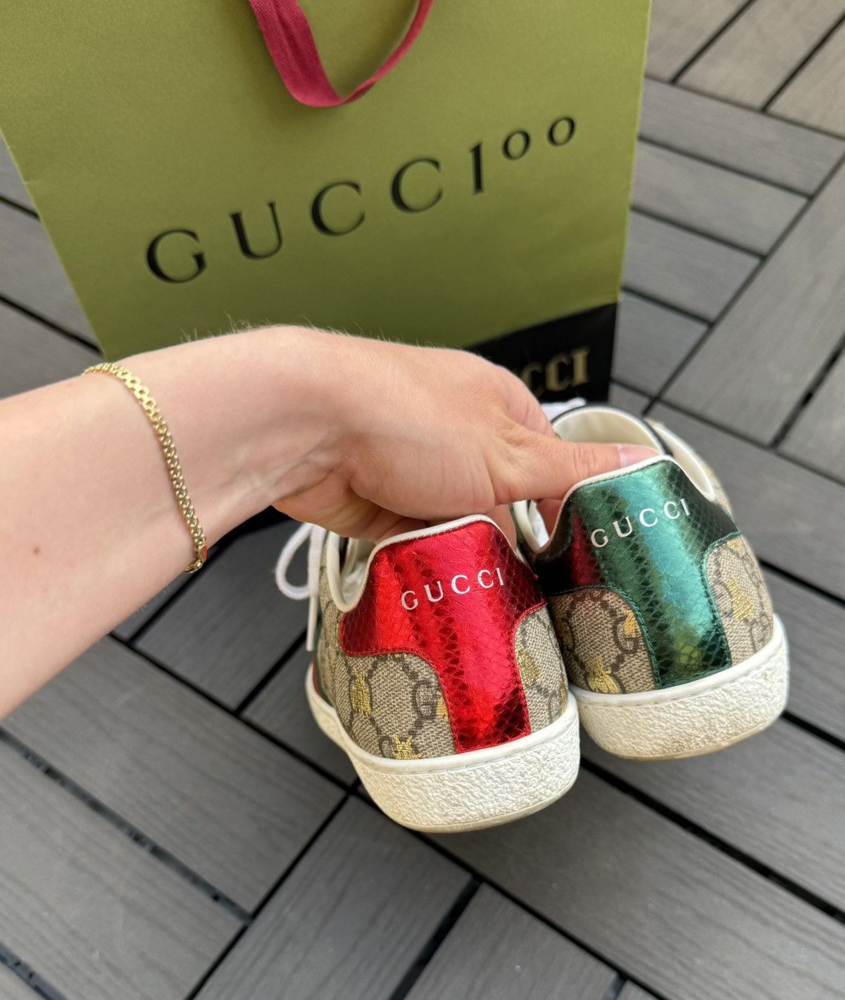 Gucci Gucci Ace GG supreme sneakers Size US 6 / IT 36 - 6 Thumbnail