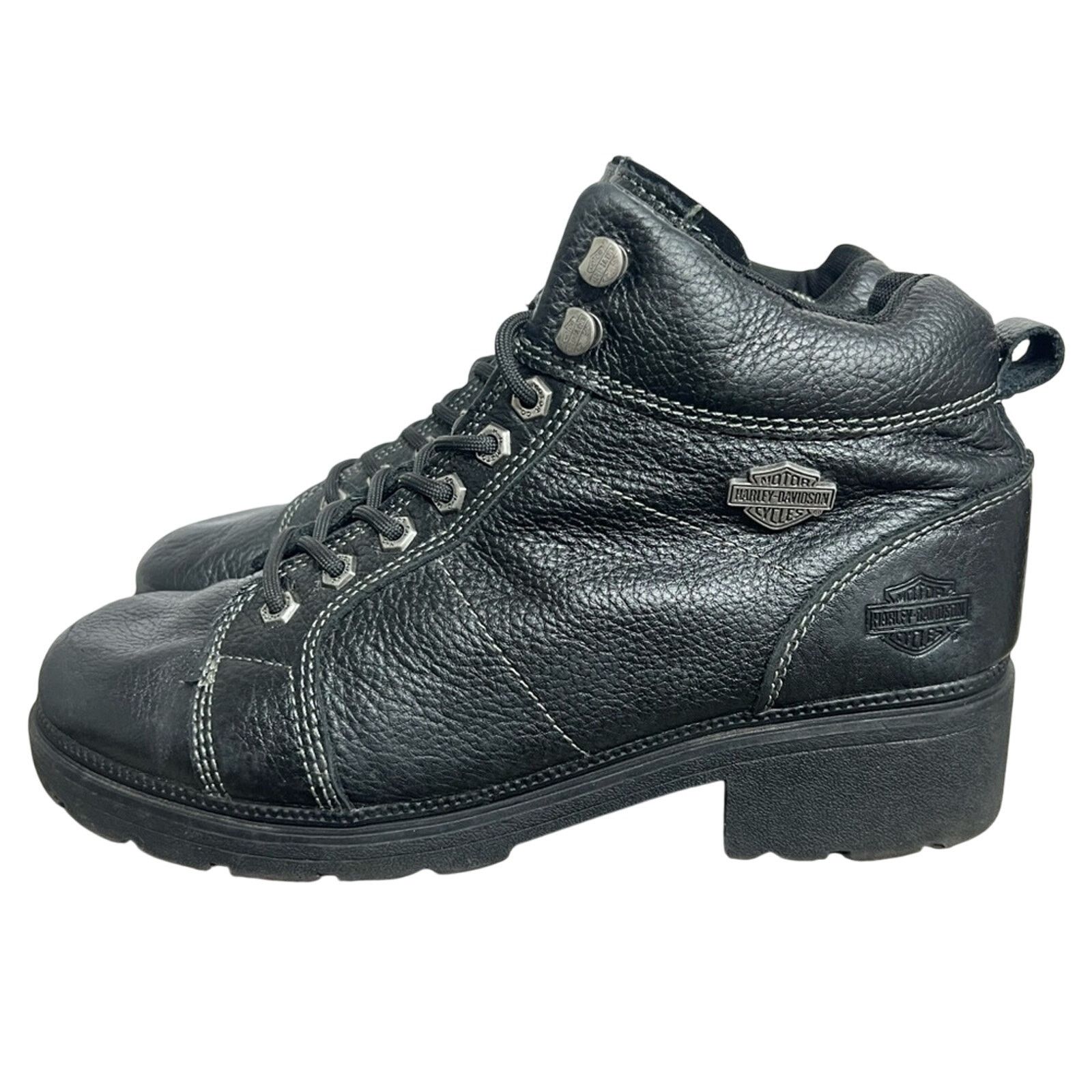 Harley Davidson Harley Davidson Womens Tyler 4-Inch Lace Chukka Boots Black Size US 11 / IT 41 - 1 Thumbnail
