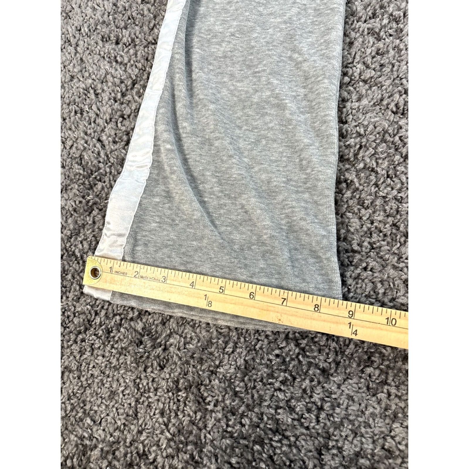 Velvet Delias Pants Womens XS Gray Velvet Wide-Leg Bell Bottom 90s Comfort Easy Care Regular Womens Size 26" / US 2 / IT 38 - 3 Thumbnail
