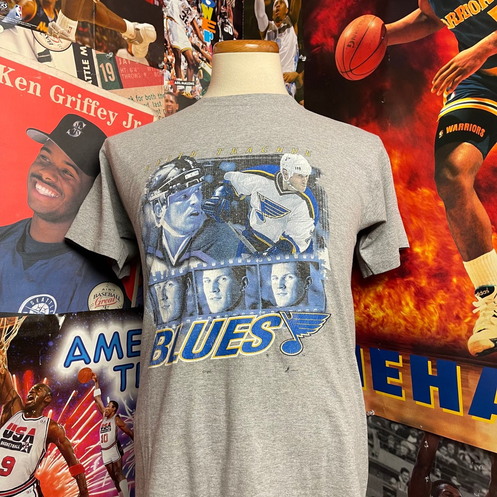 Vintage Vintage St. Louis Blues Keith Tkachuk NHL Player Tee Size US M / EU 48-50 / 2 - 1 Thumbnail