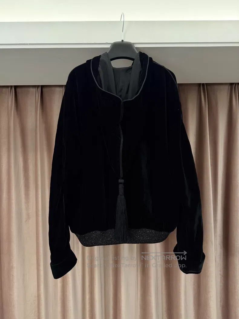 Saint Laurent Paris Saint Laurent Paris Wizard Hat Fringe Velvet Jacket Size US M / EU 48-50 / 2 - 2 Thumbnail