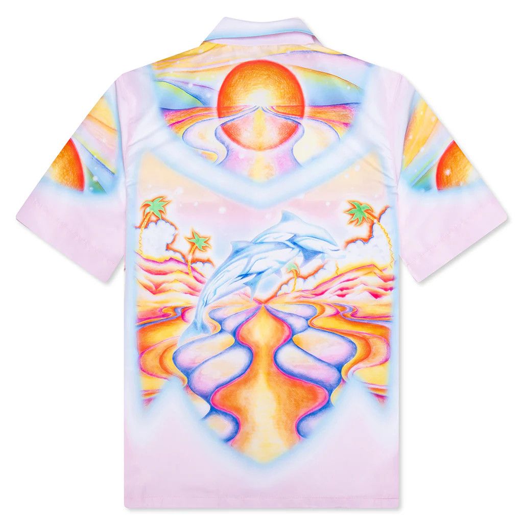 Casablanca o1rshd1 DUP / Printed Swim Open Collar Shirt in Multicolor Size US L / EU 52-54 / 3 - 2 Thumbnail