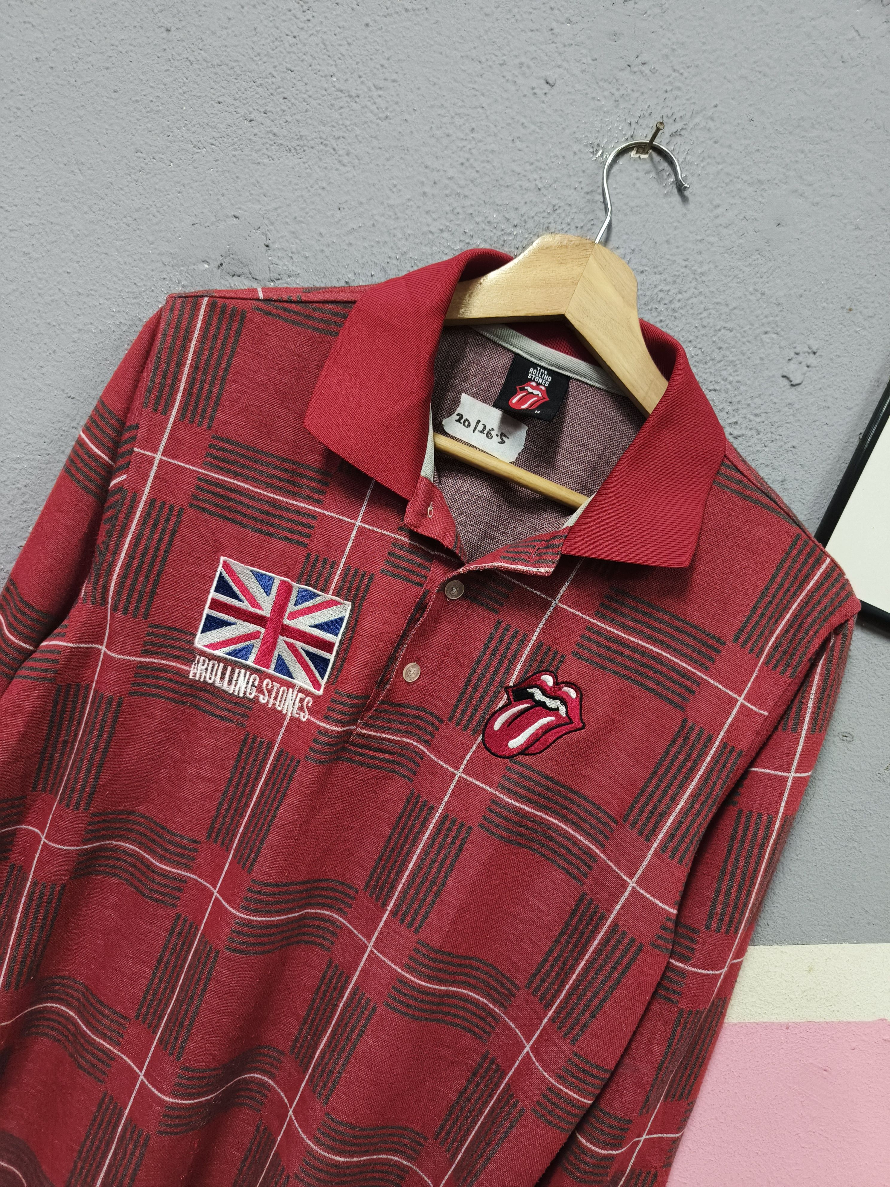 The Rolling Stones THE ROLLING STONES BRITISH🇬🇧 POLO SHIRT STRIPE Size US M / EU 48-50 / 2 - 2 Thumbnail