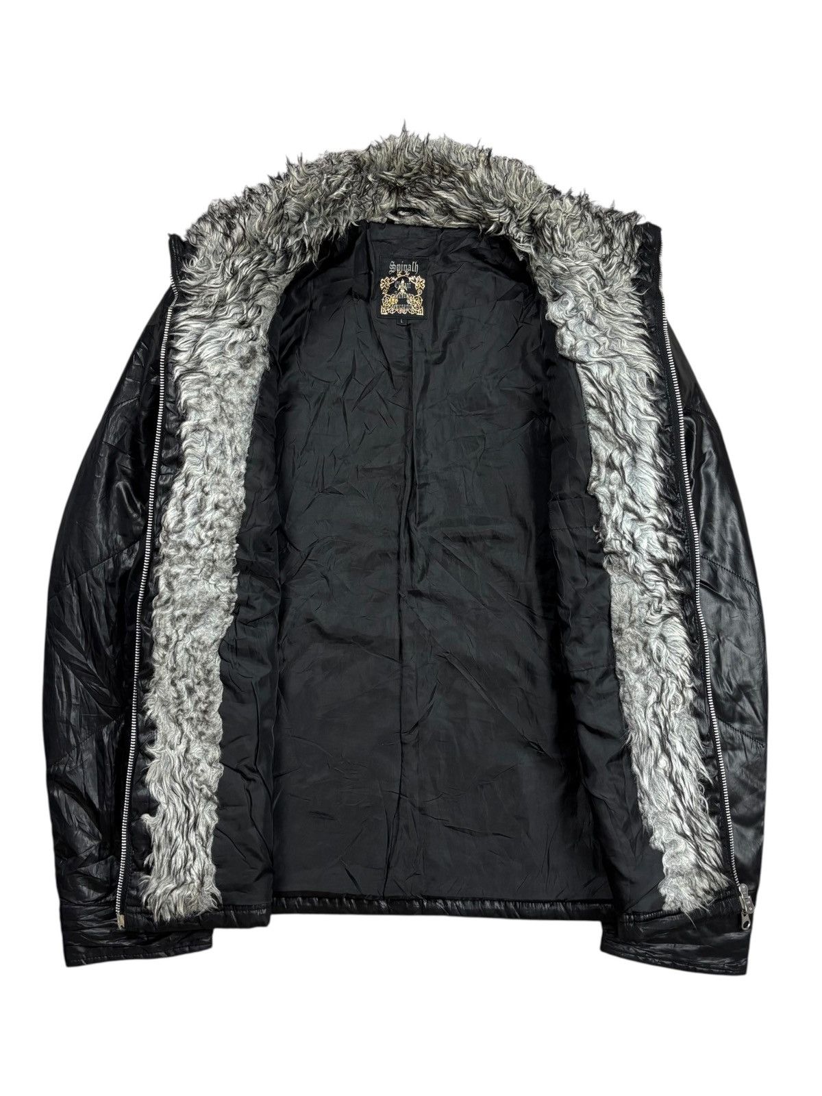 KMRii 2000s Spinach - Trim Fur Collar Vkei Style Jacket Size US M / EU 48-50 / 2 - 2 Thumbnail