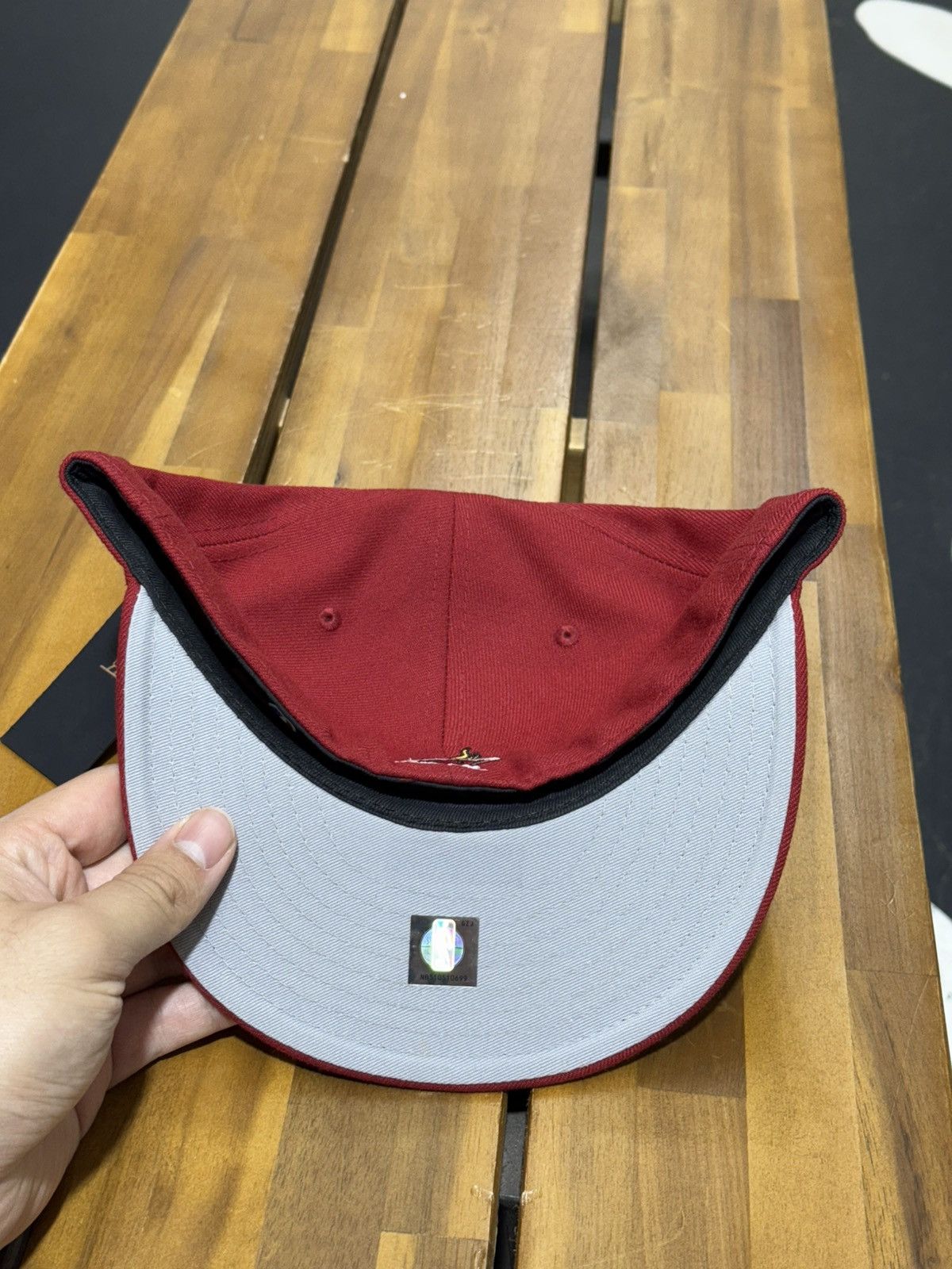 NBA × October's Very Own OVO X NBA Miami Heat New Era 59Fifty Fitted Hat Red Size ONE SIZE - 4 Thumbnail