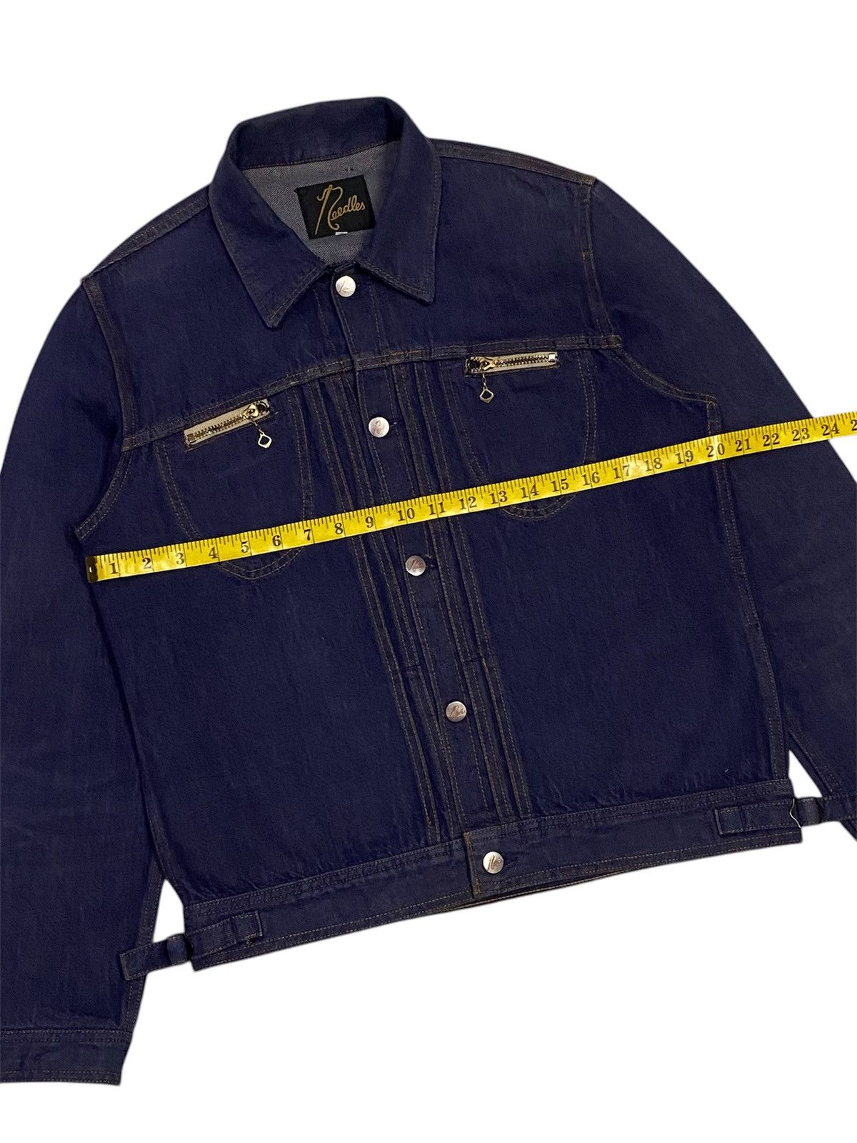 Needles 🪡Needles Selvedge Zip Chest Pocket Denim Jacket Size US S / EU 44-46 / 1 - 19 Thumbnail