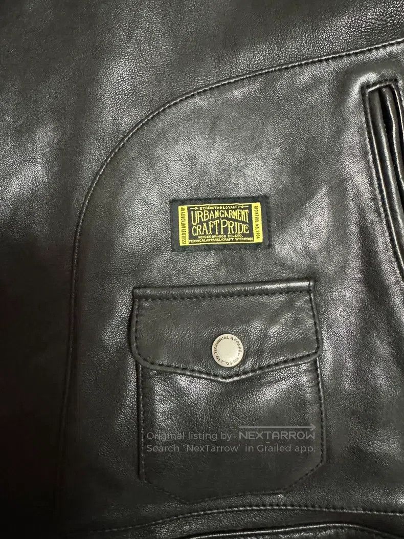 Neighborhood Neighborhood Zippered Leather Jacket M Size Size US M / EU 48-50 / 2 - 3 Thumbnail