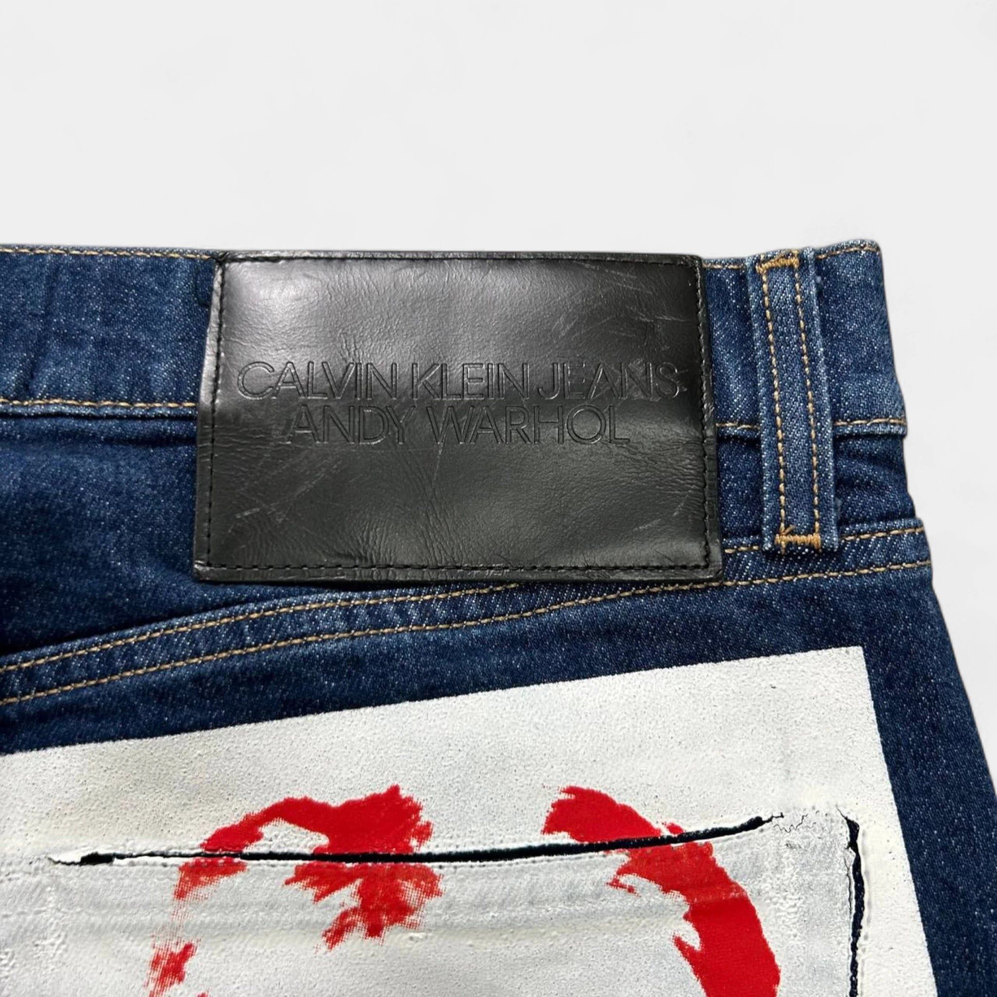 Calvin Klein 205W39NYC Calvin Klein Andy Warhol Straight Cut Blue Jeans Size US 29 - 4 Thumbnail