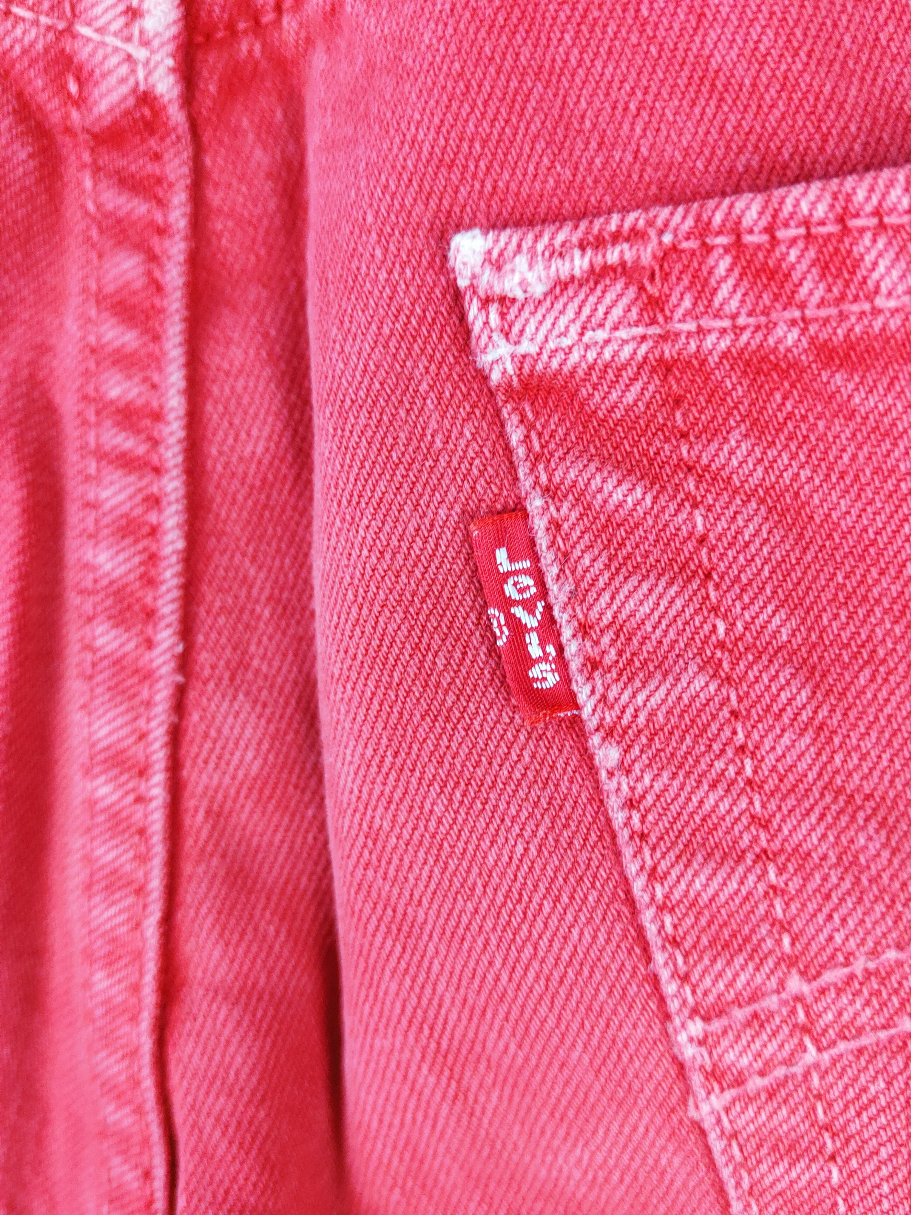 Levi's 501 Levi's Red Distressed Ripped denim #W505 Size US 29 - 11 Thumbnail