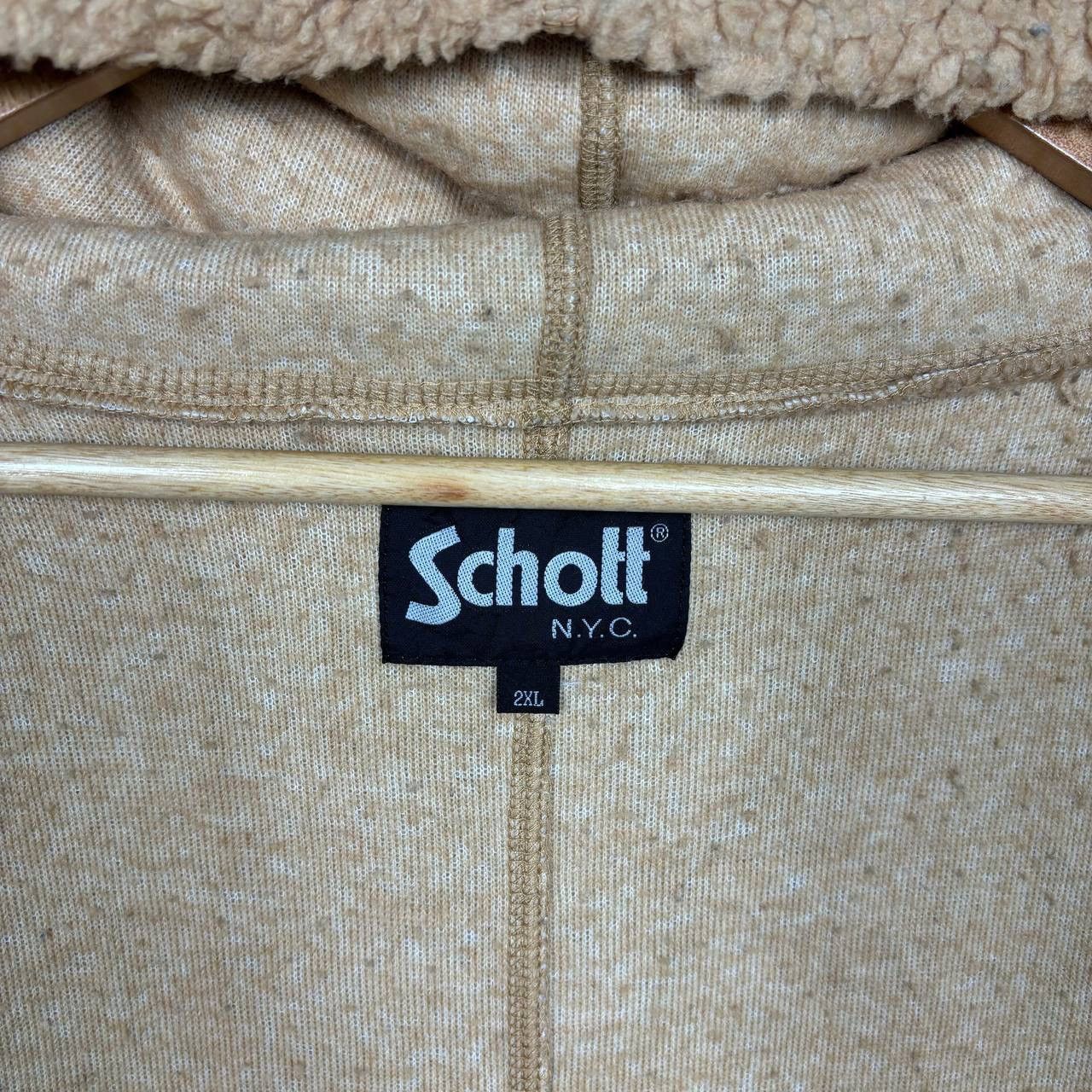 Schott Vintage Schott Leather Pocket Pile Hooded Jacket Size US L / EU 52-54 / 3 - 6 Thumbnail