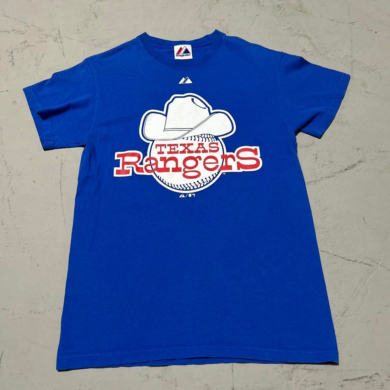 Other Vintage Majestic Texas Rangers T-Shirt Cowboy Hat Blue Logo Size US S / EU 44-46 / 1 - 1 Thumbnail