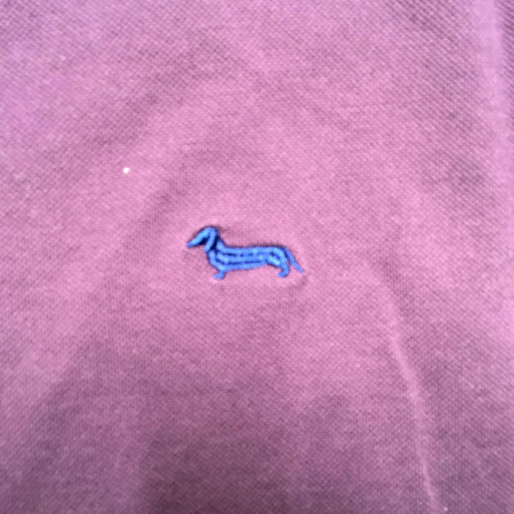 Harmont & Blaine Harmont & Blaine Polo Shirt Mens XL Burgundy Long Sleeve Narrow Fit Hound Logo Size US XL / EU 56 / 4 - 4 Thumbnail