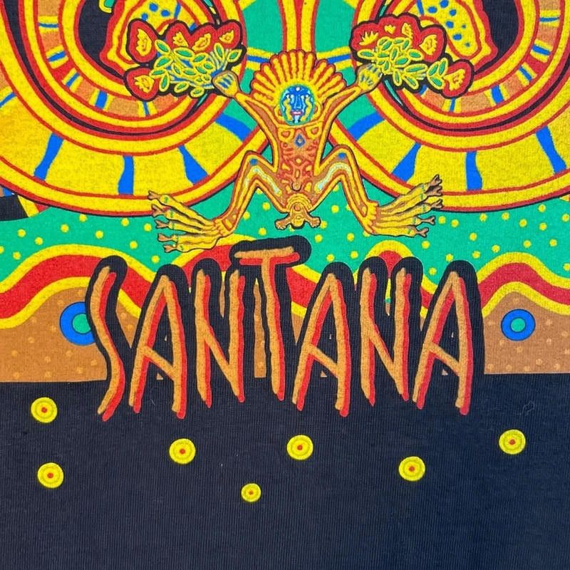 Designer Vintage 1990's Single Stitch Santana Asia Tour Tee Size US XL / EU 56 / 4 - 4 Thumbnail