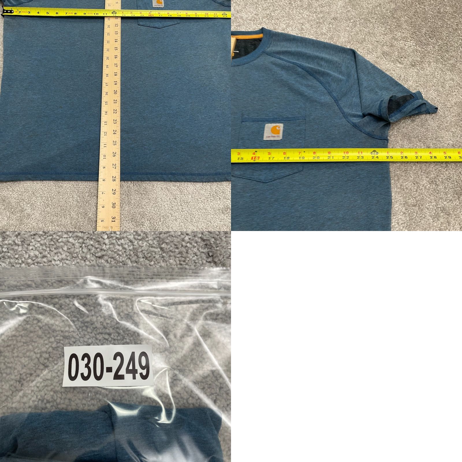 Carhartt Carhartt Force Relaxed T-Shirt Mens XL Blue Crew Neck Cotton Pocket Tee Shirt Size US XL / EU 56 / 4 - 9 Thumbnail