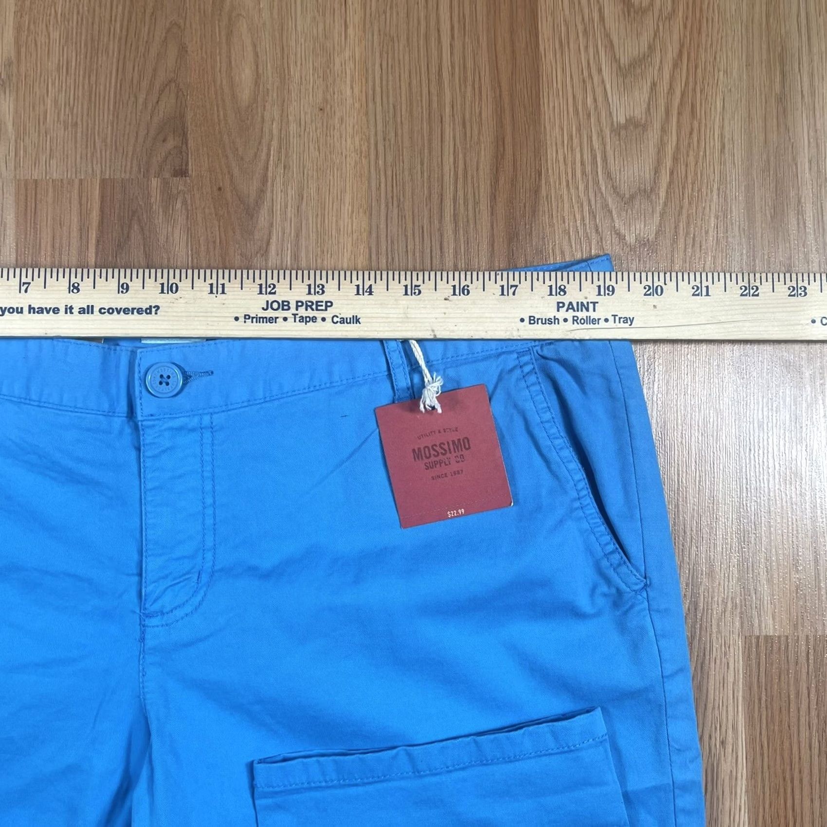 Mossimo Mossimo Stretch Lower Waist Straight Hip Chino Pants Womens Size 17 Blue Size 38" / US 16 / IT 52 - 3 Thumbnail