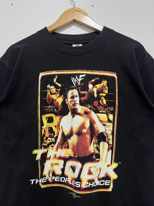 T-shirt vintage WWF The Rock 2002 XL (tout neuf avec étiquettes) WWE