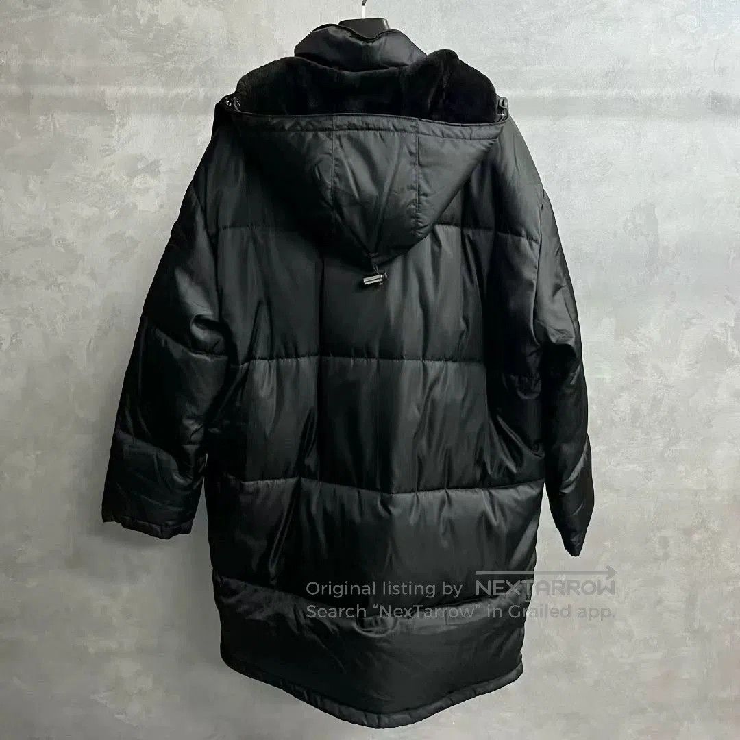 Prada prada black puffer jacket with metal triangle logo. Size US L / EU 52-54 / 3 - 2 Thumbnail