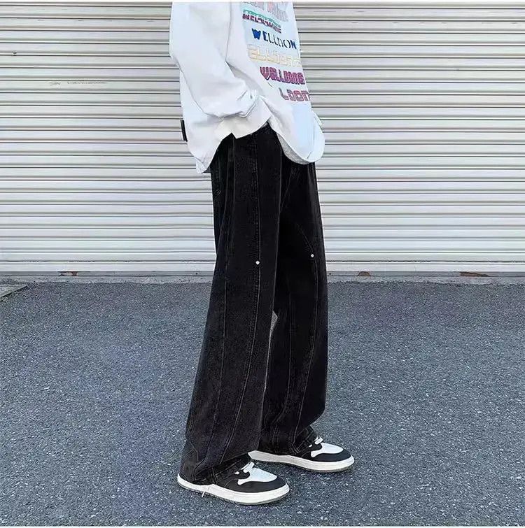 Japanese Brand Retro loose fitting straight leg jeans Size US 32 / EU 48 - 1 Thumbnail