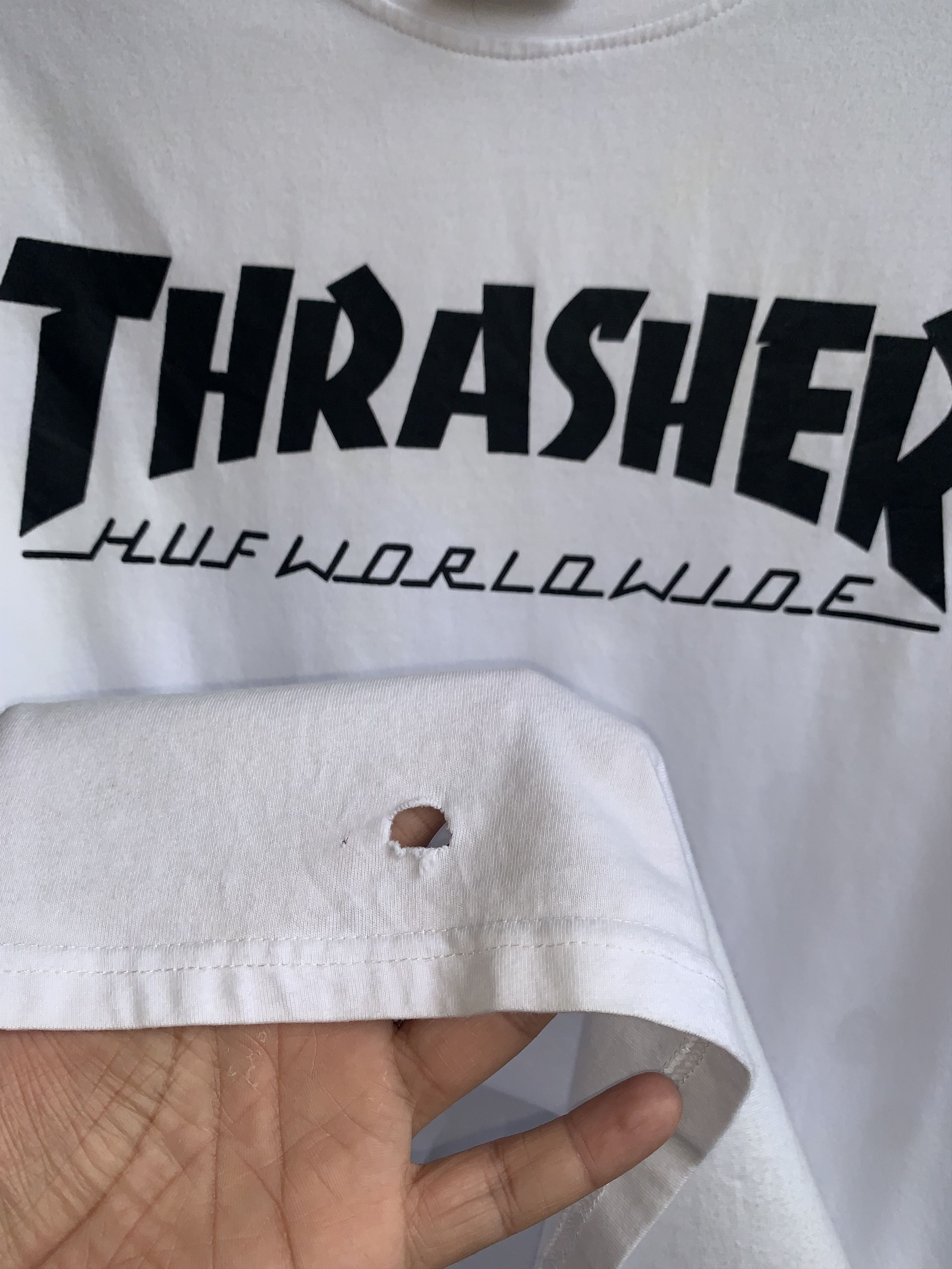 Huf × Thrasher Thrasher Huf Worldwide Spellout Shirt Size US L / EU 52-54 / 3 - 4 Thumbnail