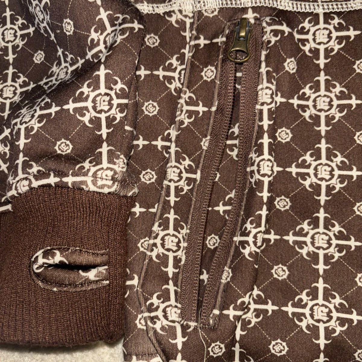 Designer × Empyre Empyre Brown Zip Up Hoodie Size Medium Zipper Pockets Size US M / EU 48-50 / 2 - 5 Thumbnail